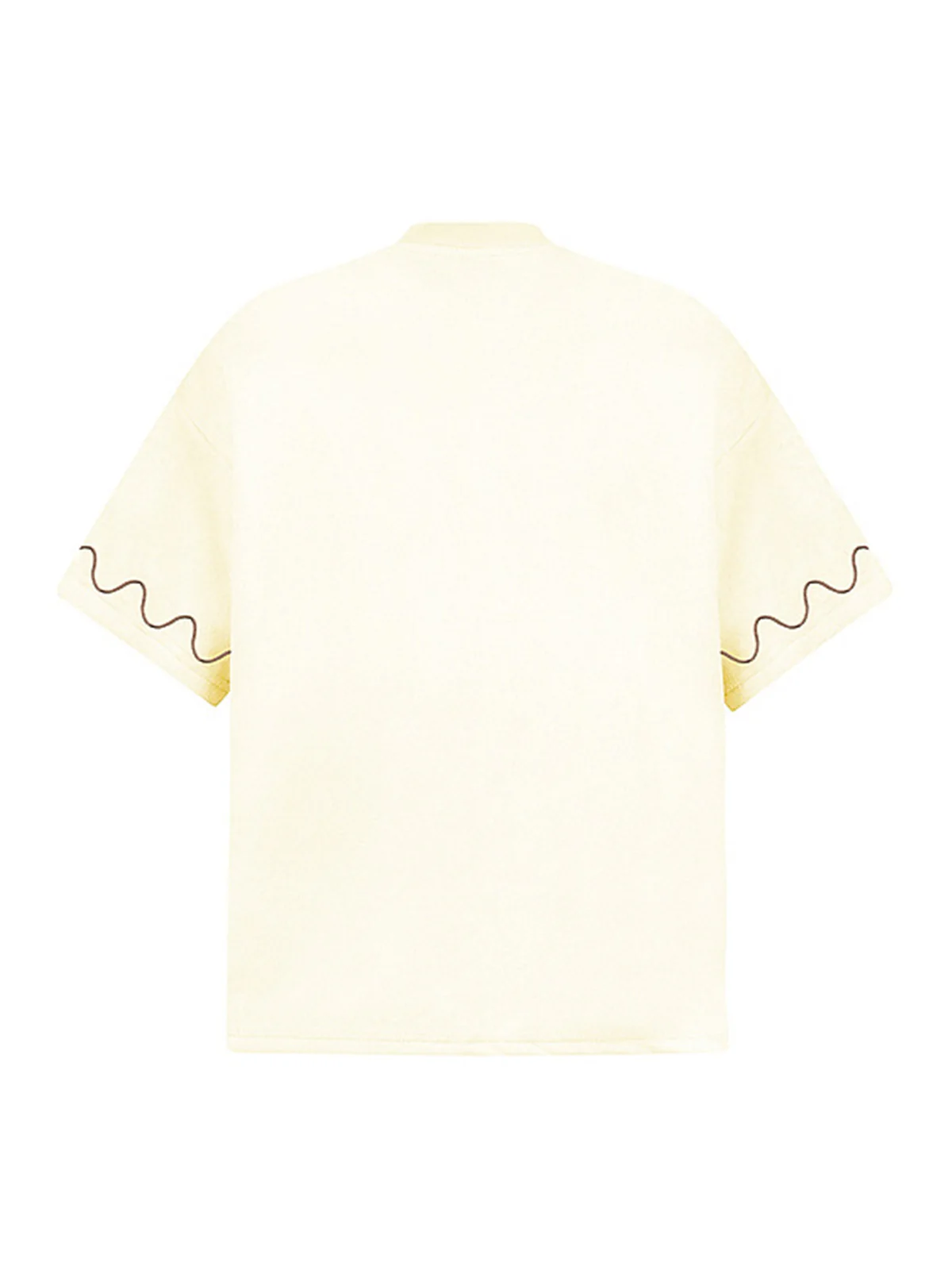 Cross and Wave Print T-Shirt