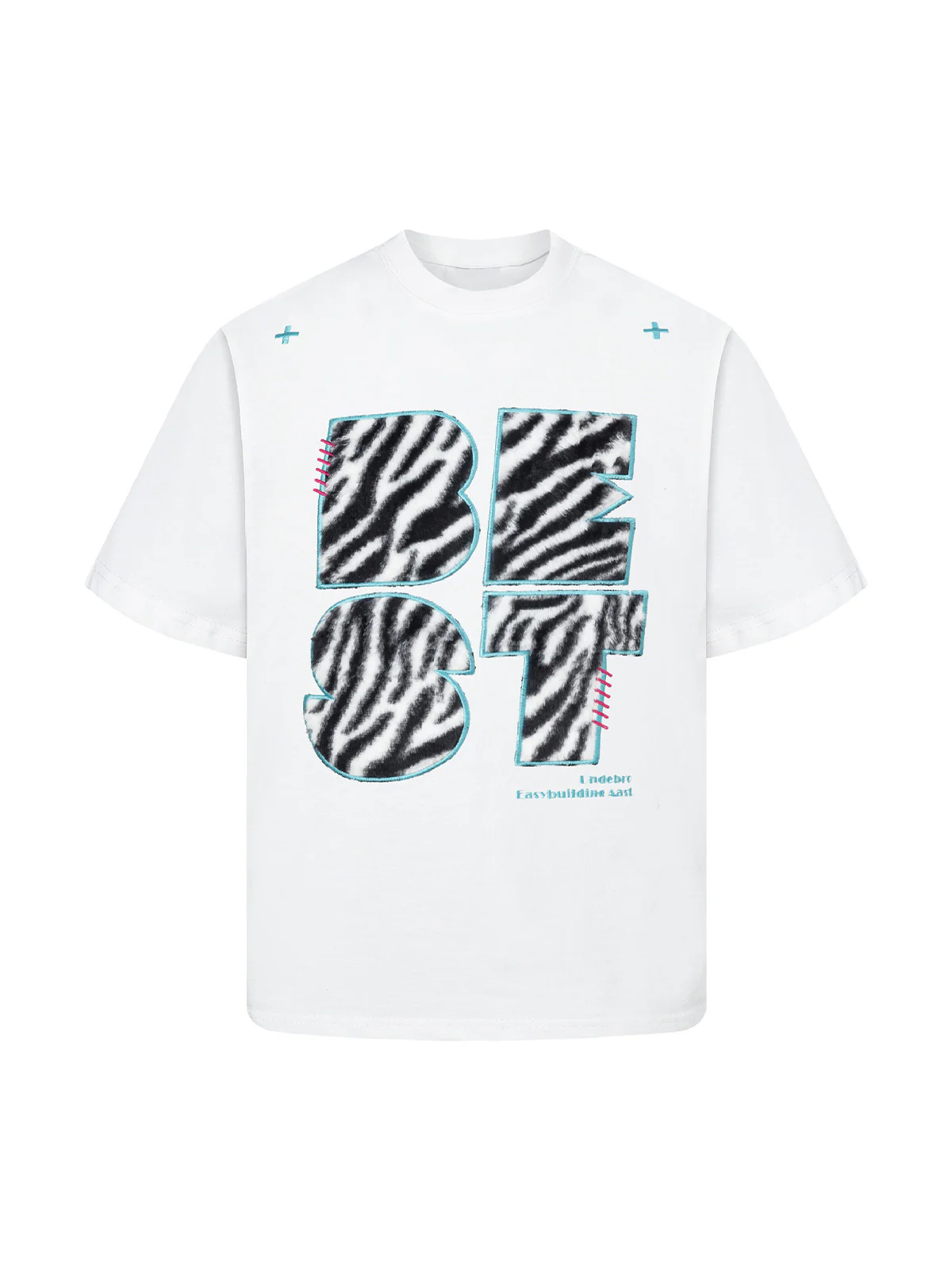 Bold Zebra Print Graphic T-Shirt