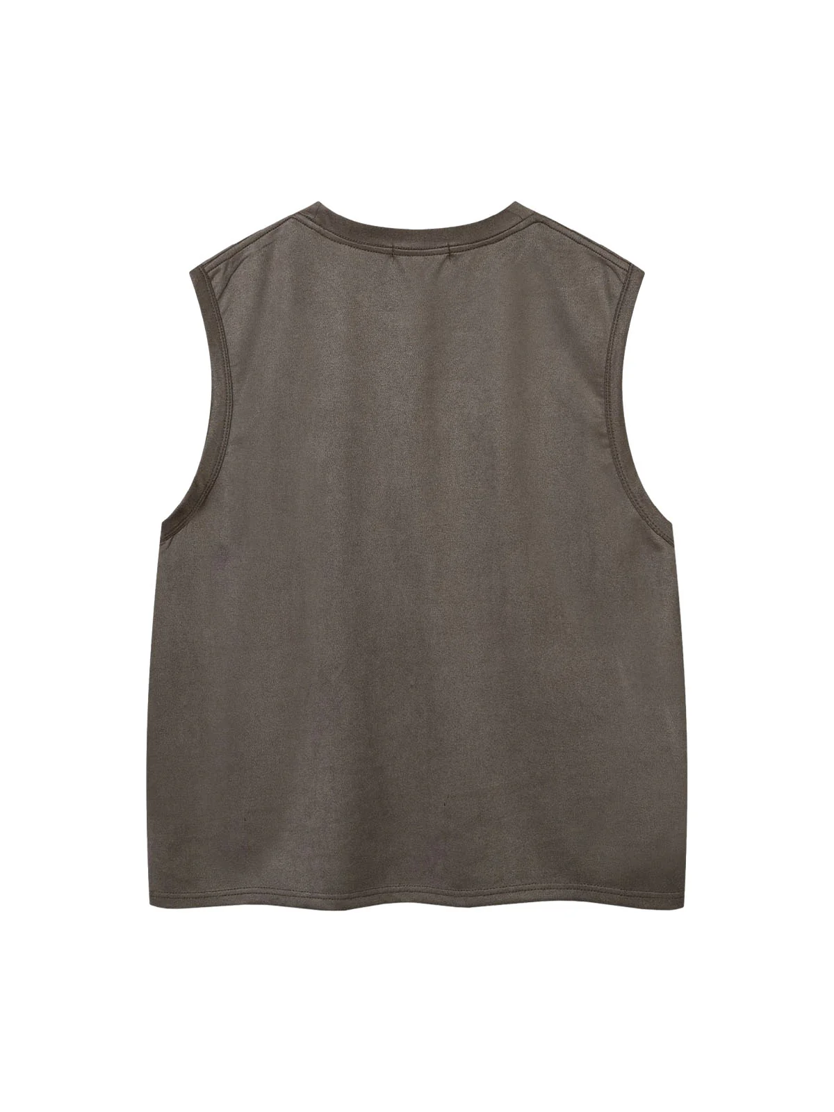 Suede Thorn Embroidered Vest