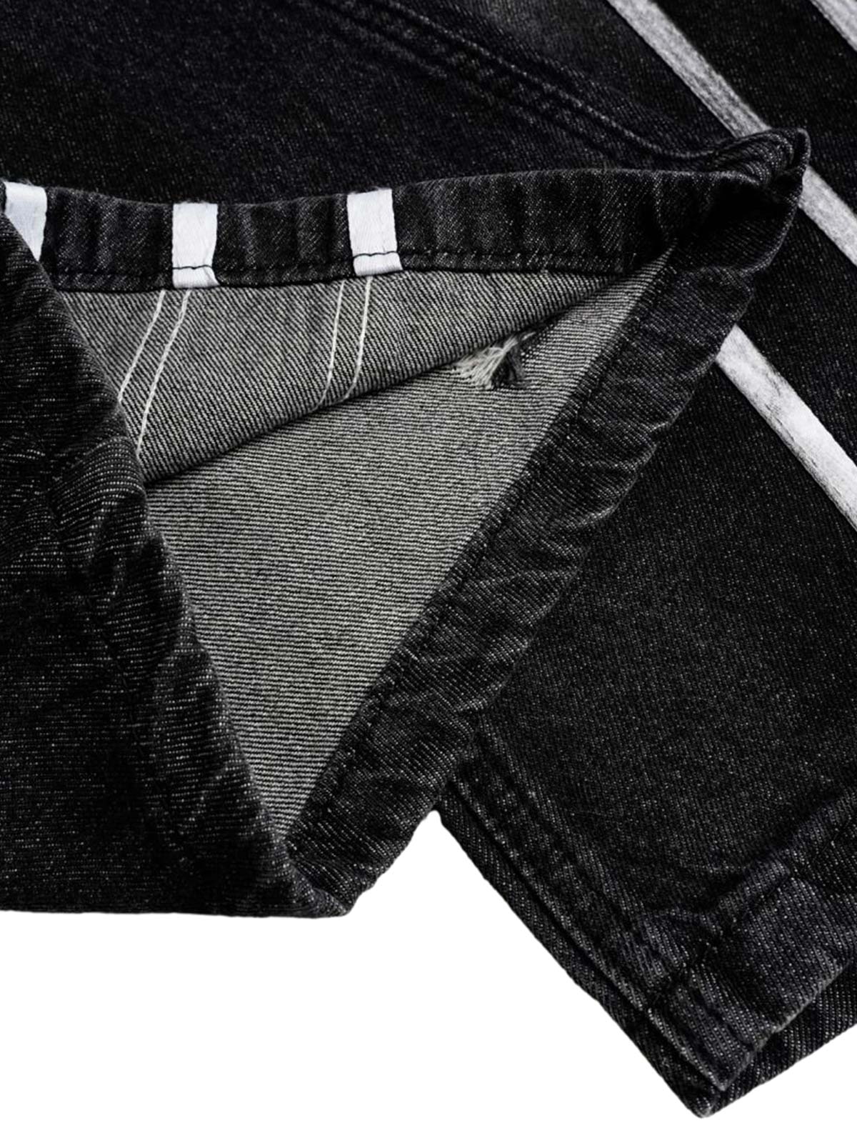 Street Stripe Dirty Dye Barrel Jeans