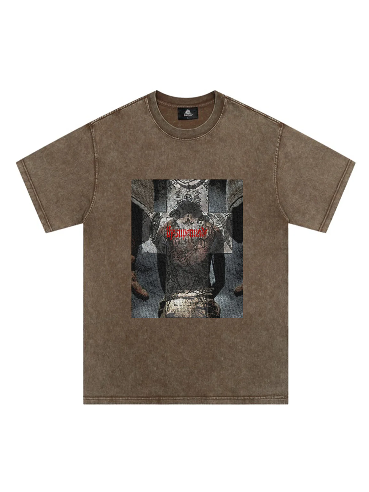 Original Cross Portrait Graphic T-Shirt