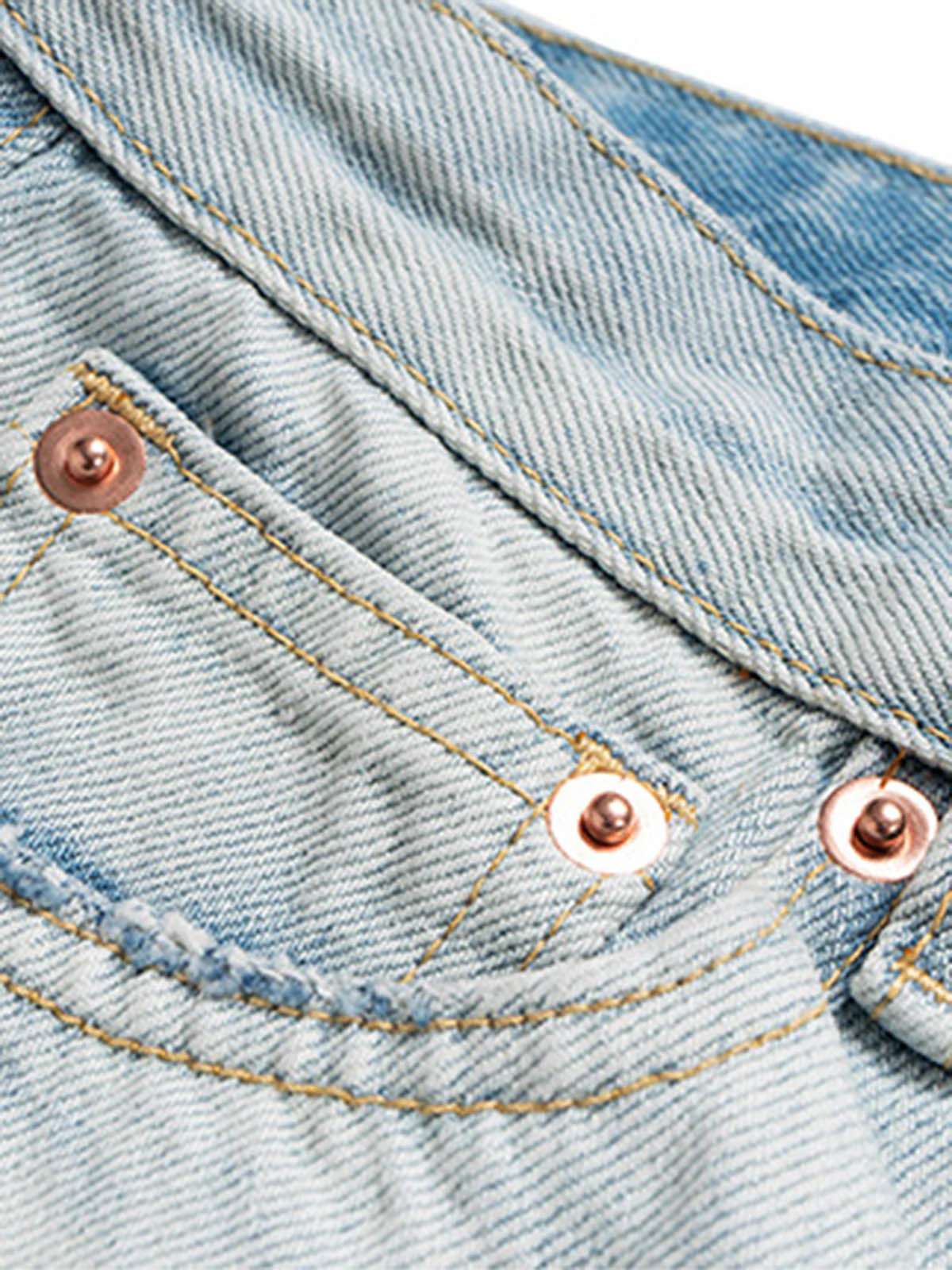 Washed Ripped Whisker Denim Jorts