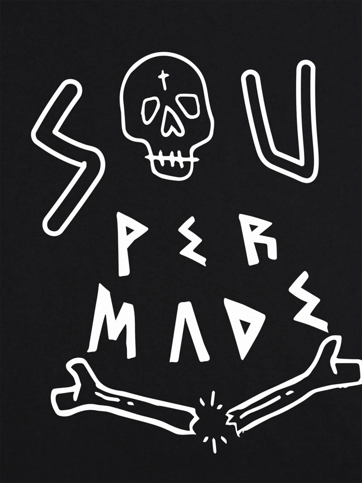Thesupermade Skull Print T-shirt - 1991