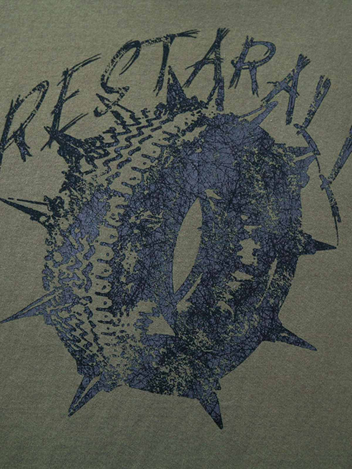 Street Devil Tire Graffiti T-shirt