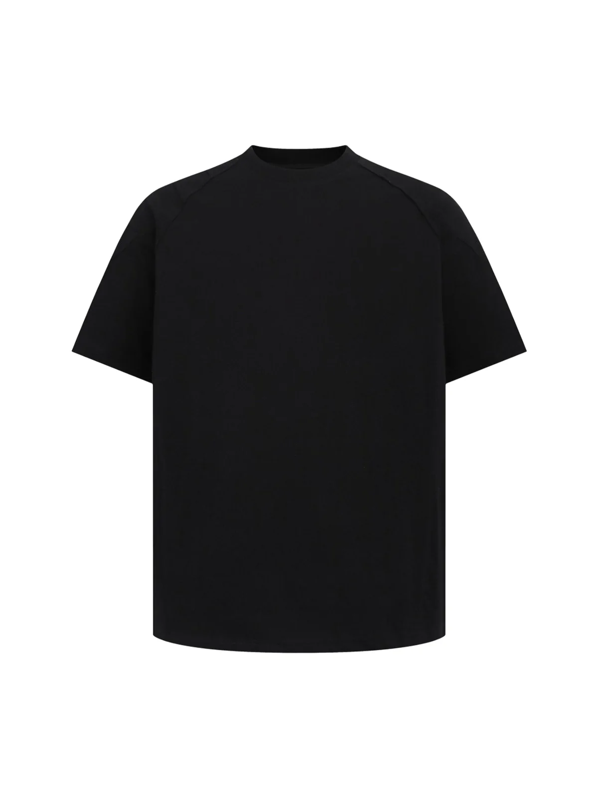 Retro Motorcycle Pleated Patch T-shirt