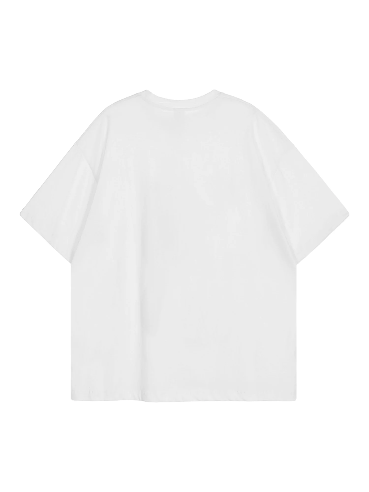 Thesupermade American Tide Loose Print Round Neck T-shirt -1640