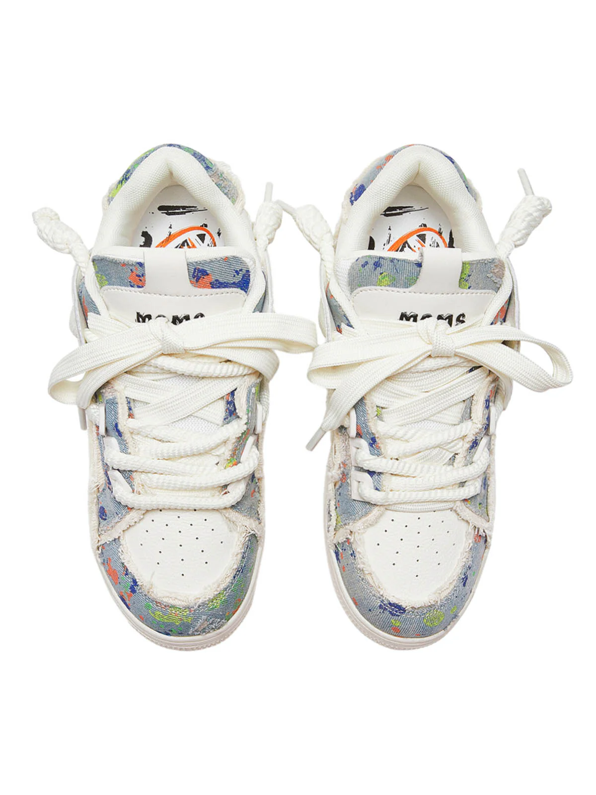 Destruction Series Tassel Contrast Color Sneakers - 2356