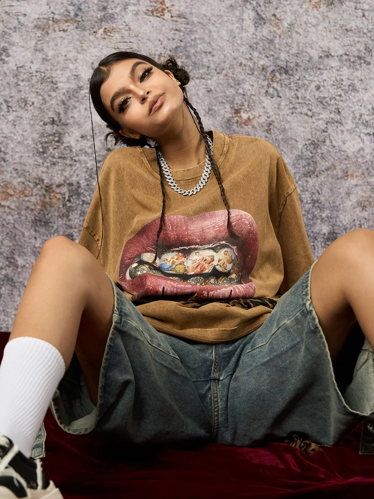 Artistic Lips Graphic T-Shirt