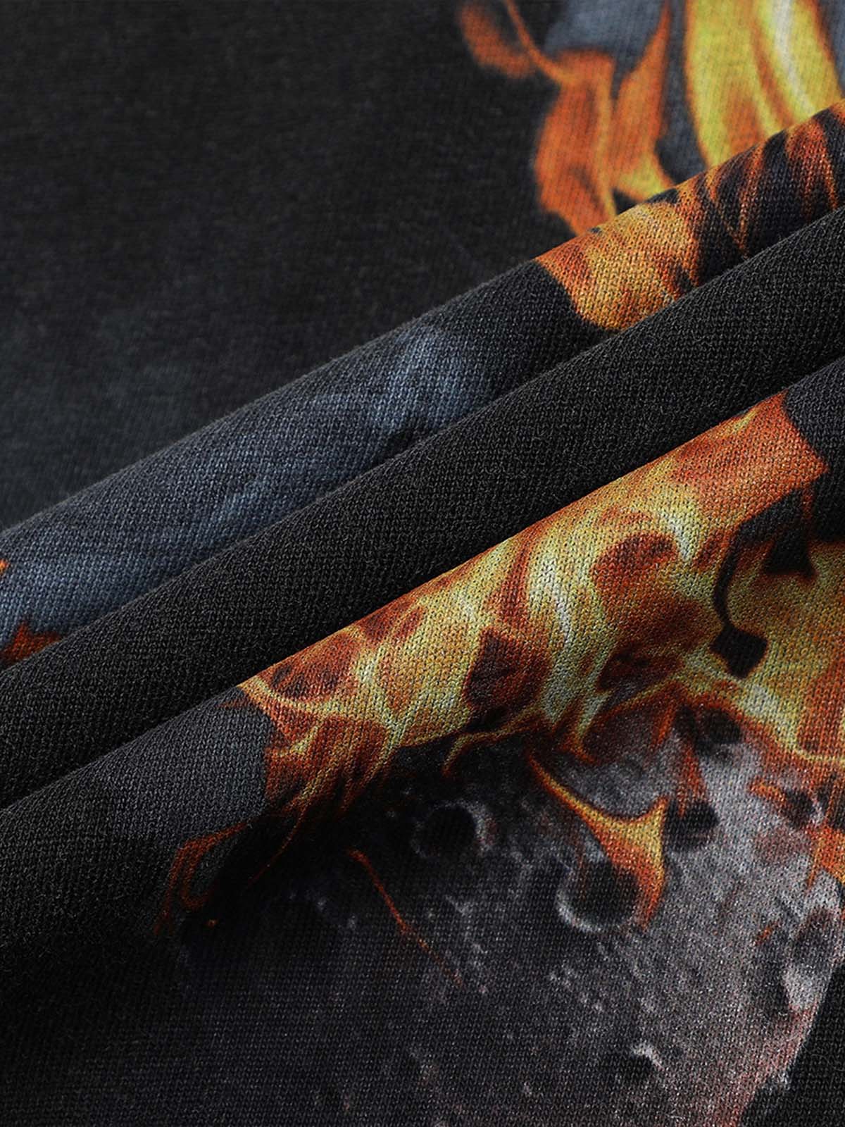 Fireball Graphic Oversized T-Shirt