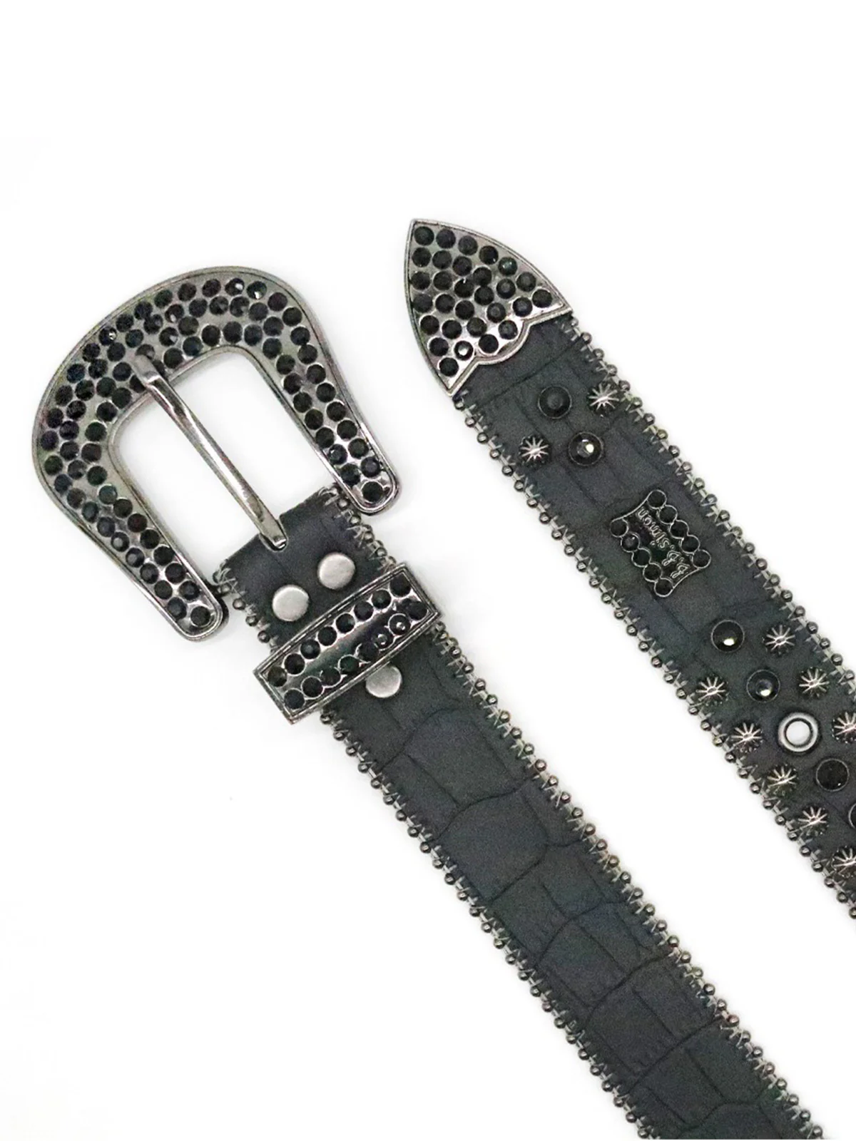 Street Rhinestone Studded Belt