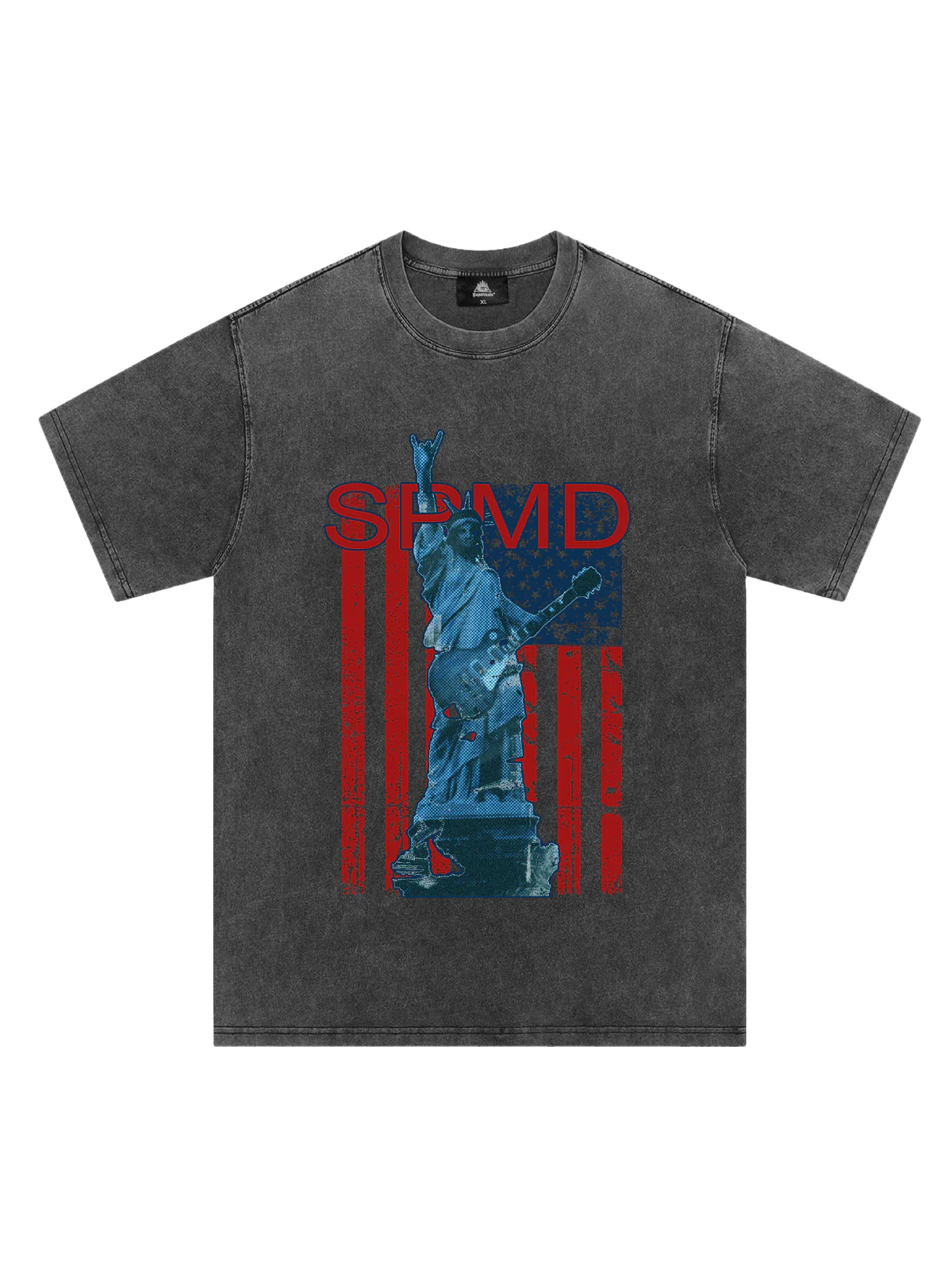 Original Rock Statue Of Liberty Print T-shirt