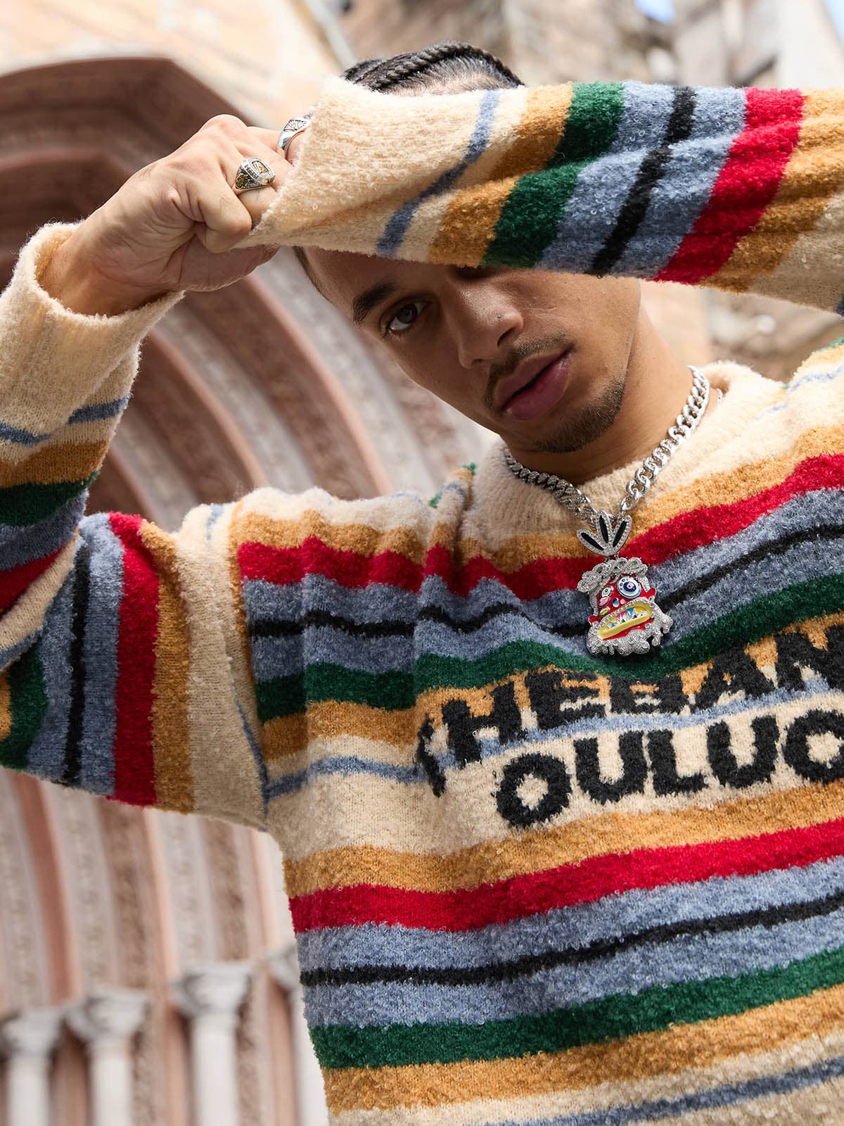 Thesupermade Vintage Striped Sweater - 2344