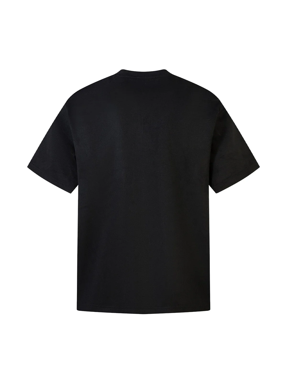 Retro Quarter Zip Up Suede Embroidered T-shirt