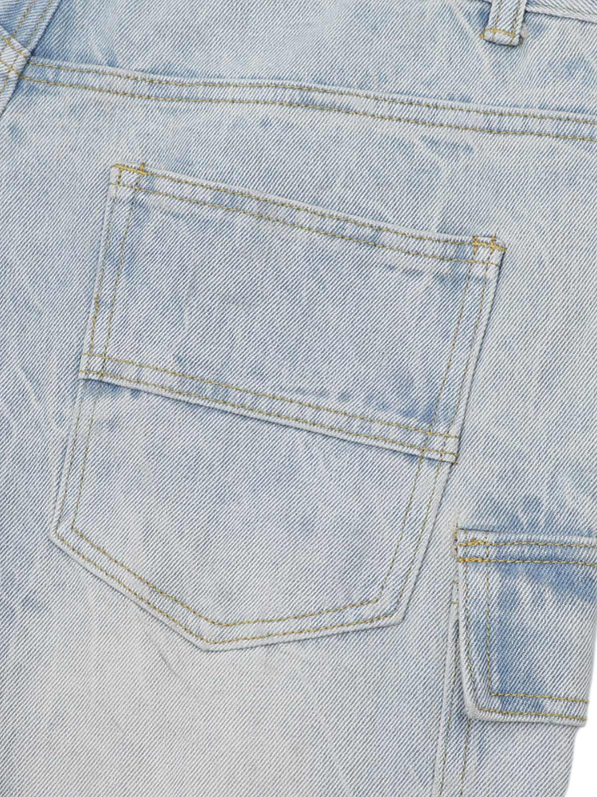 Short Sleeve Shirt & Shorts Denim Set