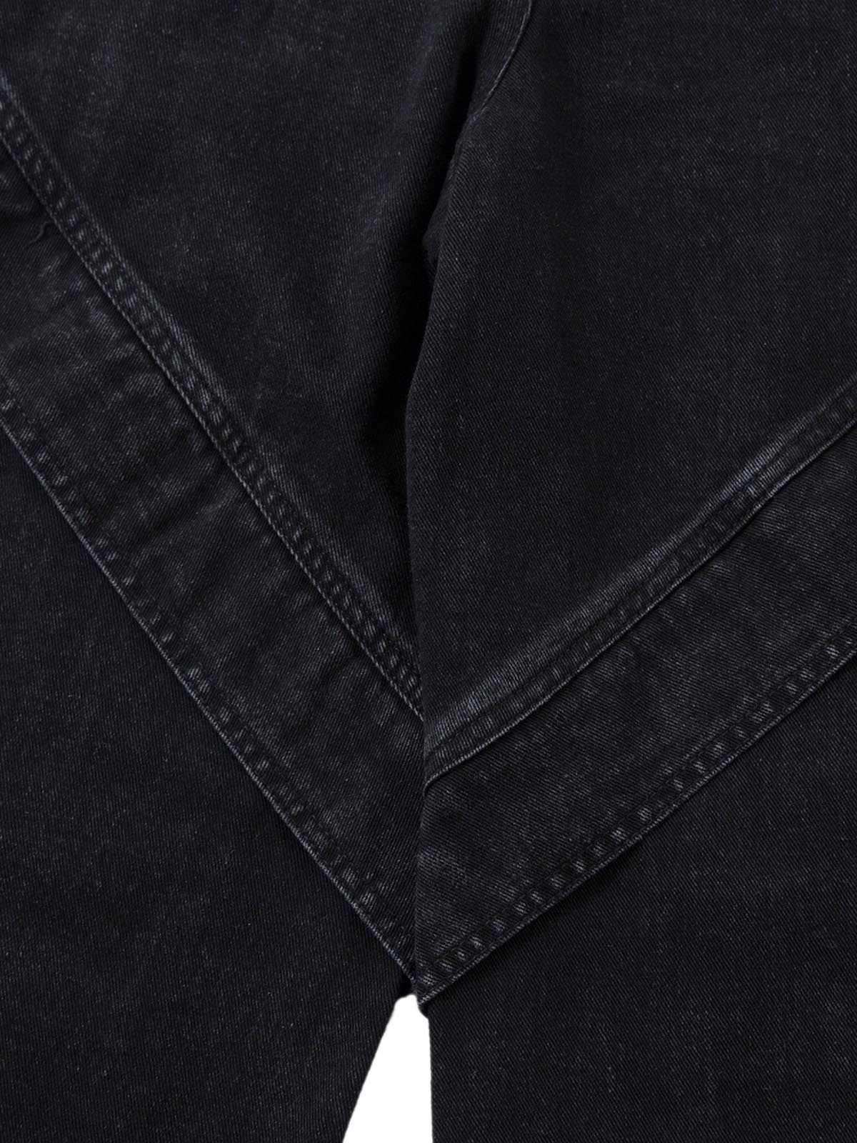 Deconstructed Split Pleated Pocket Cargo Jeans