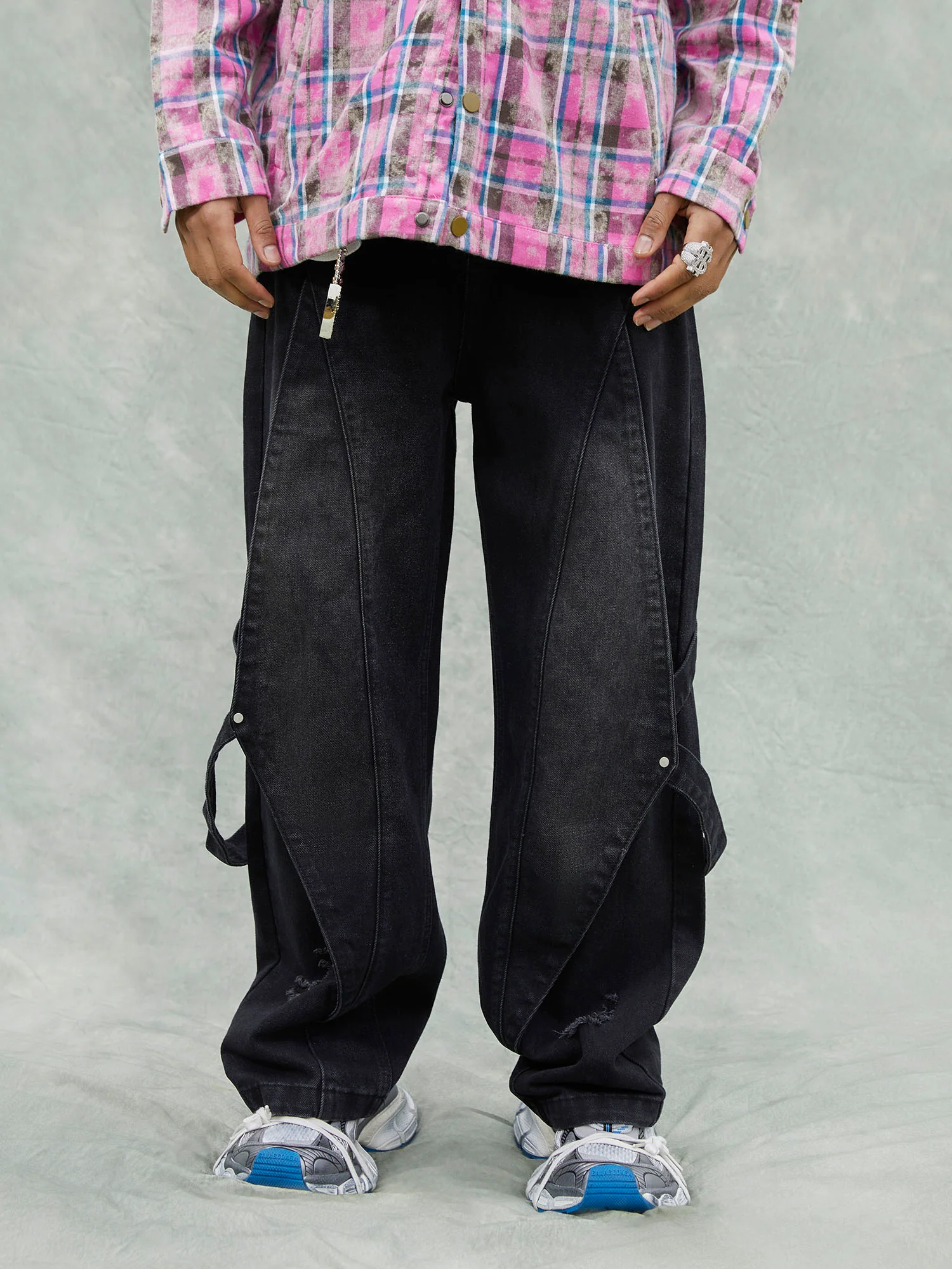 Thesupermade Washed Ripped Denim Jeans