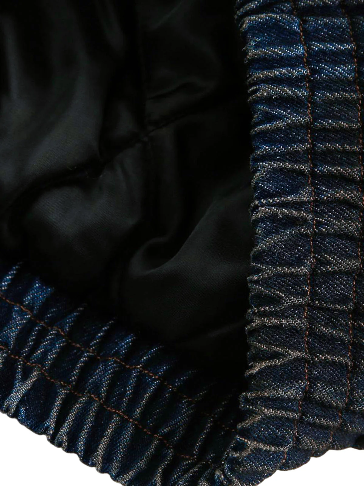 Thesupermade Washed Denim Fur Hooded Jacket - 2265