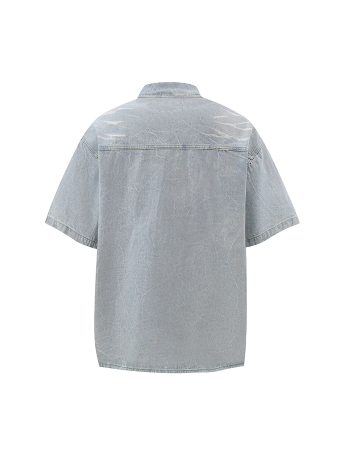 Short Sleeve Shirt & Shorts Denim Set