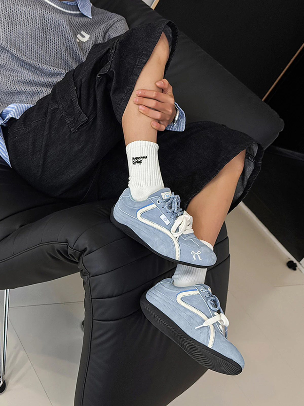 Suede Lace-Up Sneakers