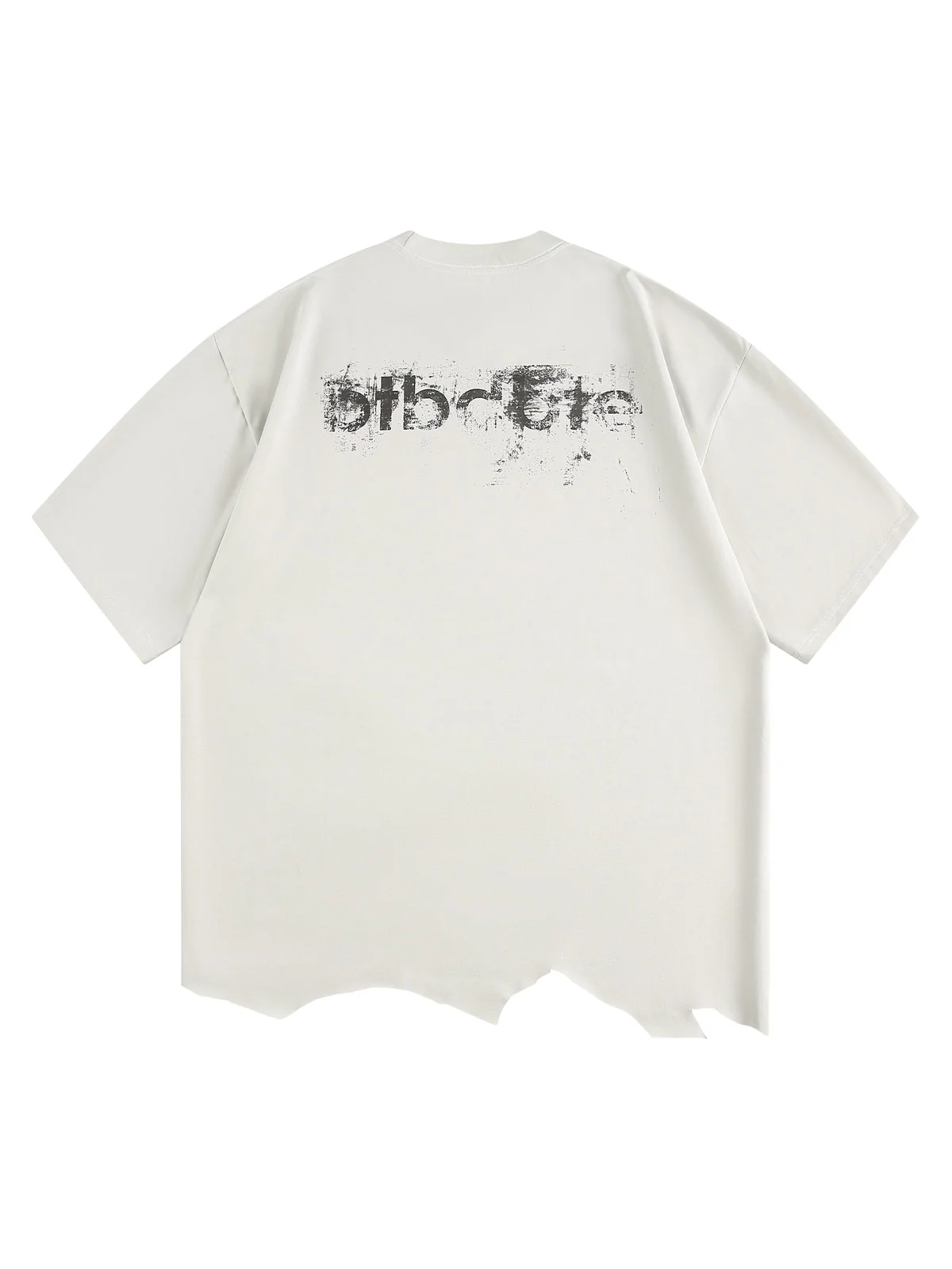 Tattered Design Printed T-shirt