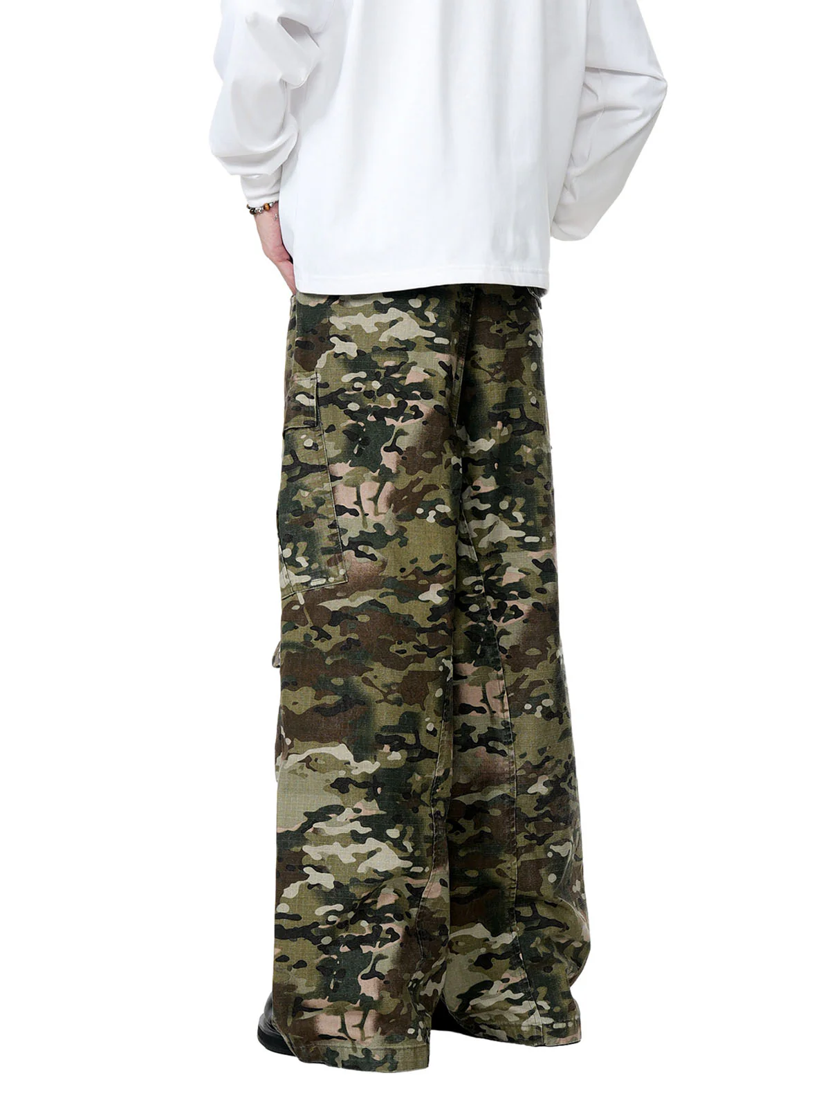 Camouflage Drawstring Cargo Pants - 2315