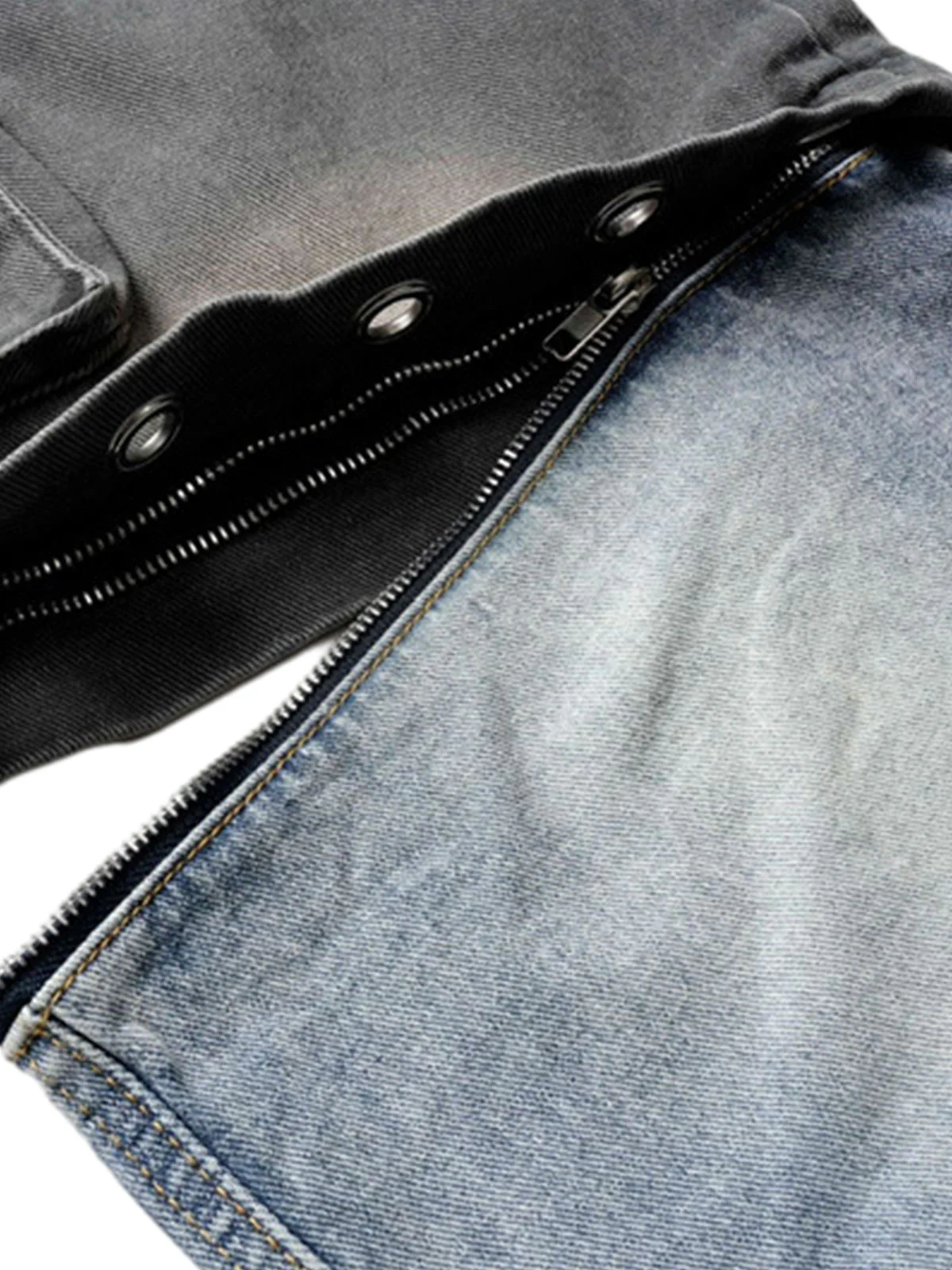 Deconstructed Detachable Split Cargo Jeans