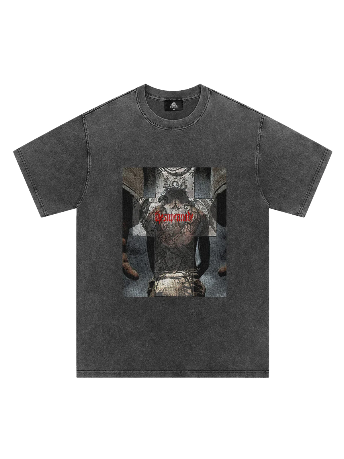 Original Cross Portrait Graphic T-Shirt