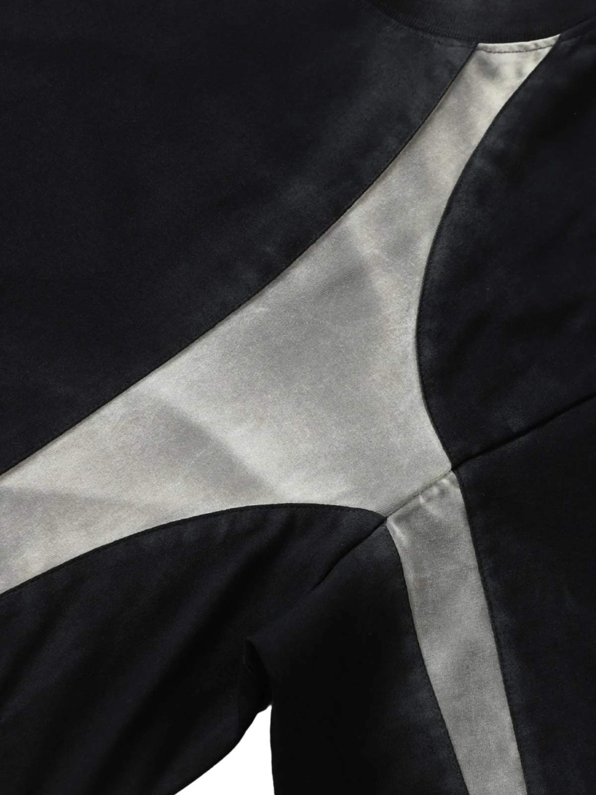 Retro Functional Patchwork Dirty Dyed T-shirt