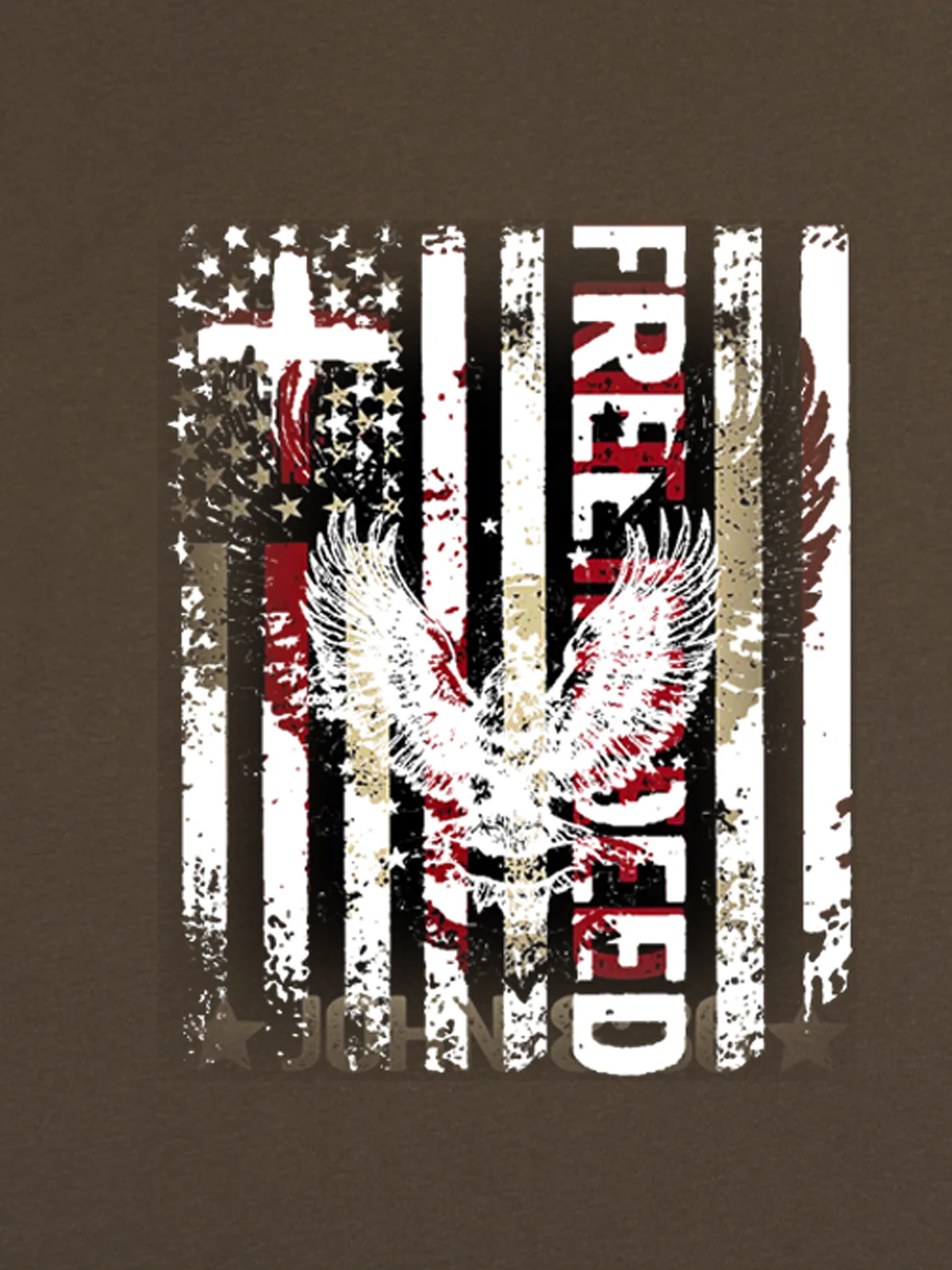 Original Eagle Letters Print T-shirt