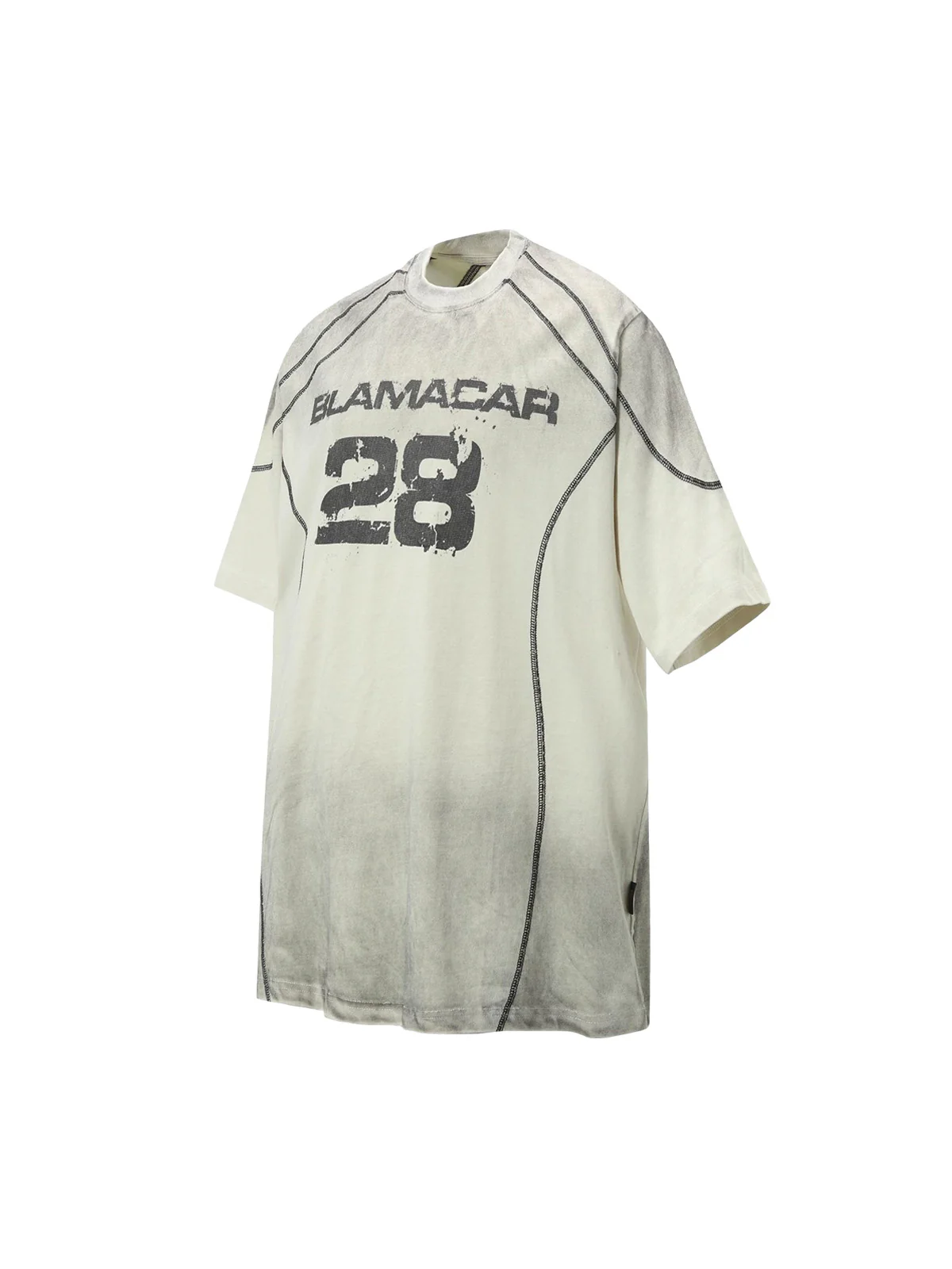 Street Dirty Dyed Gradient Motorcycle T-shirt