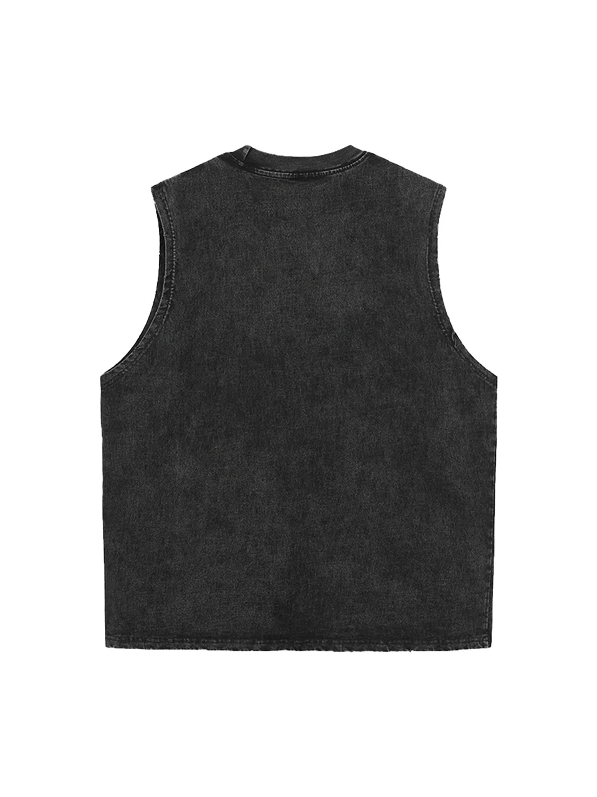 Original Stylish Graphic Tank Top Sleeveless Denim Vest