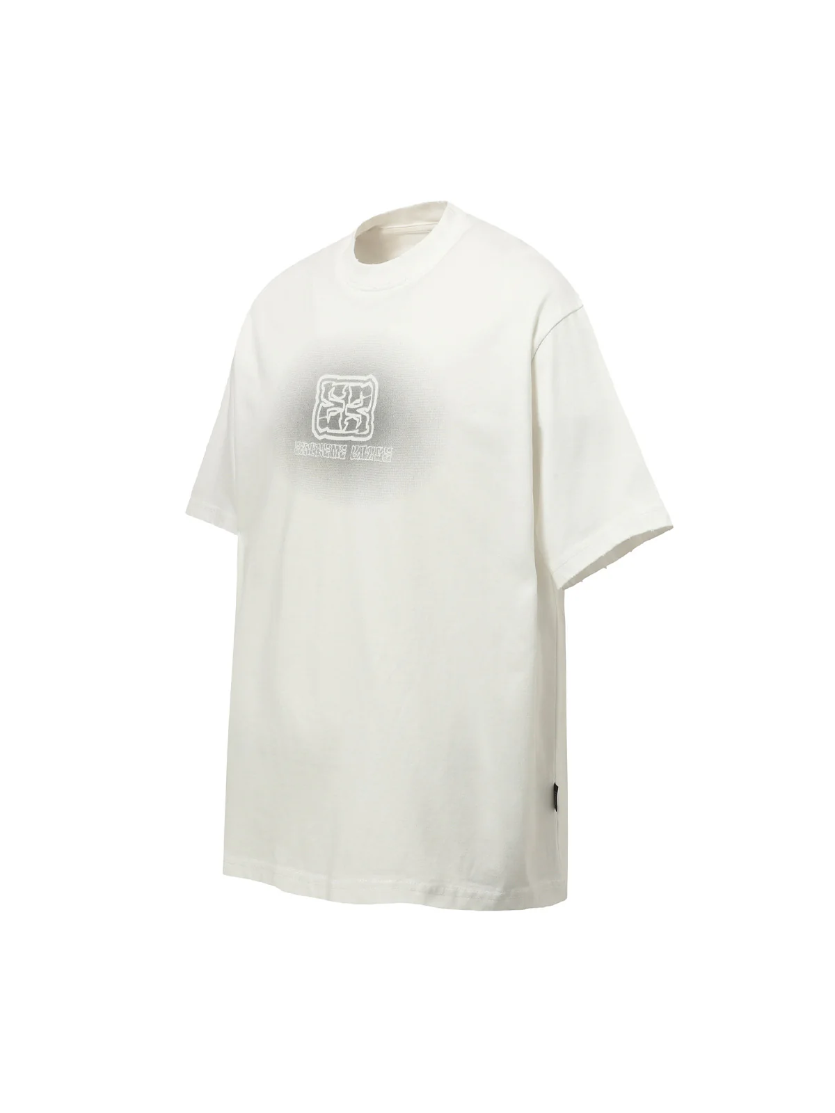 Washed  Patch Embroidery T-shirt