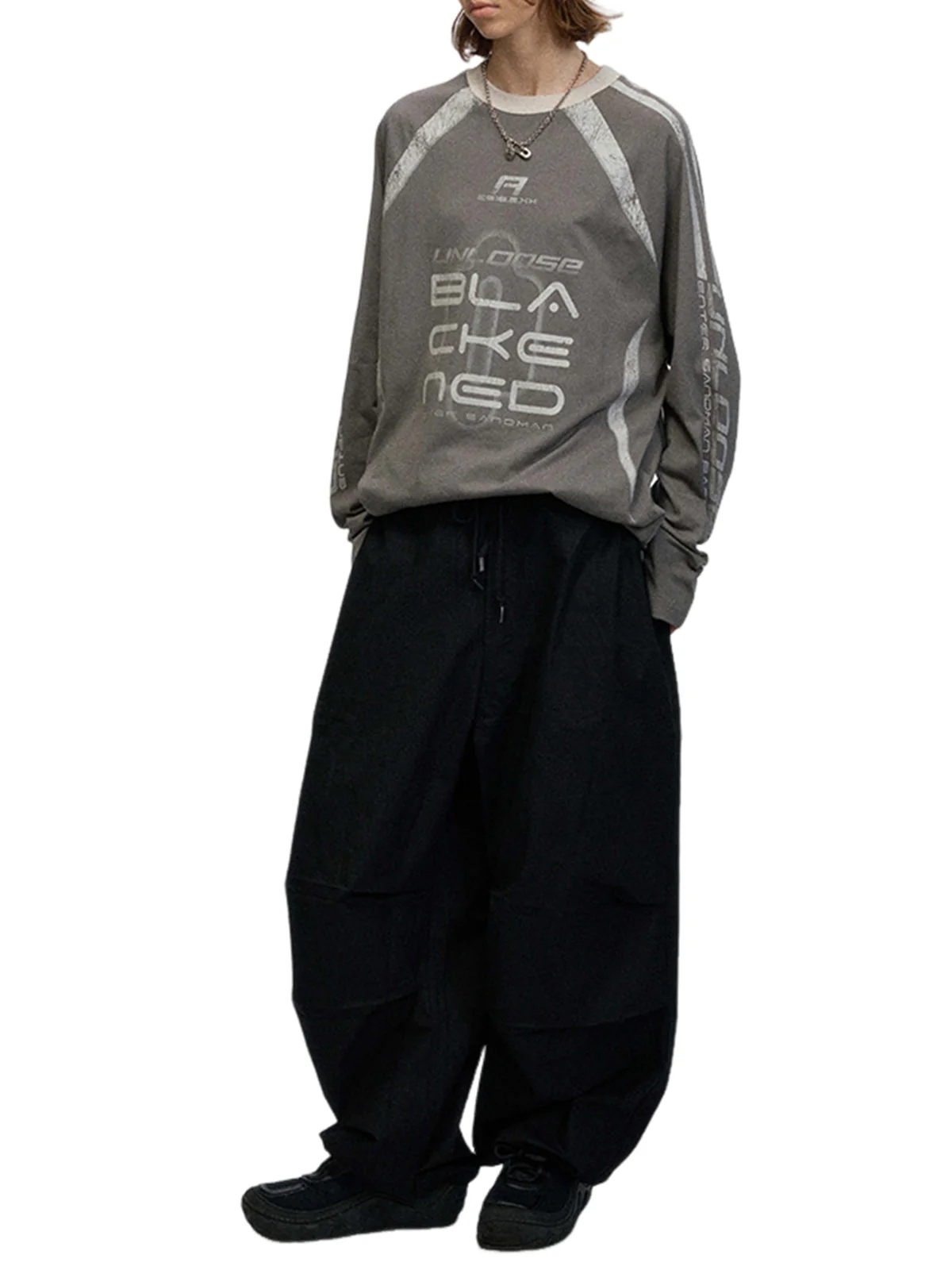 Retro Jersey  Oversized Long Sleeves T-Shirt