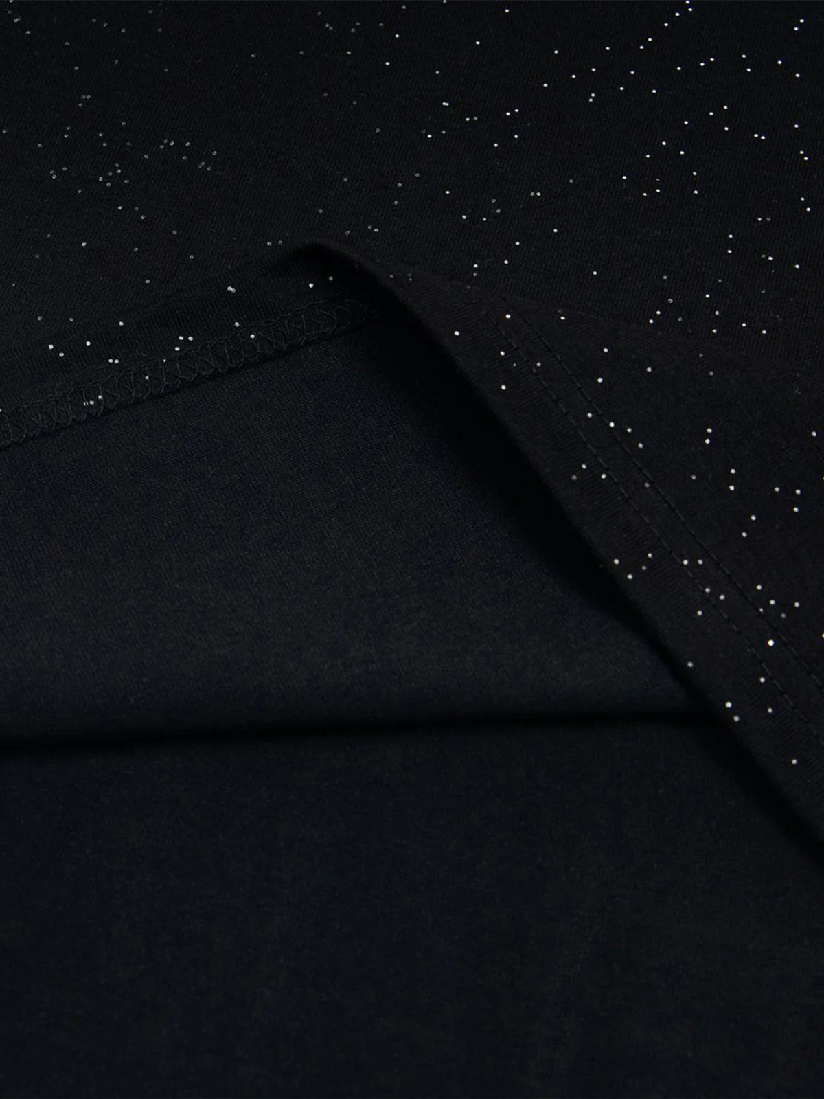 Retro Heavy Starry Sky Print Font Design Short-sleeved T-shirt