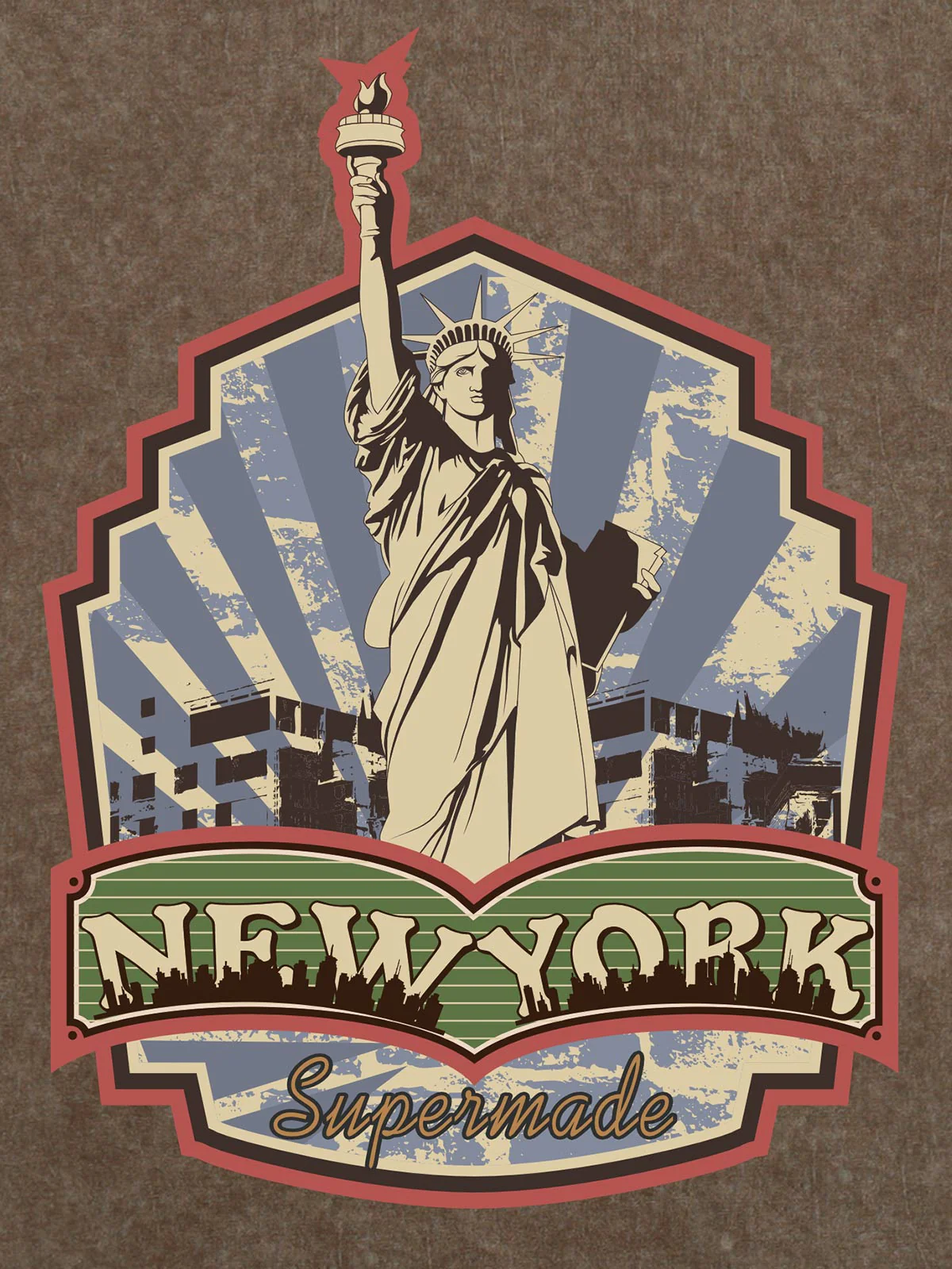 Orginal Street Statue of Liberty Independence Day T-shirt