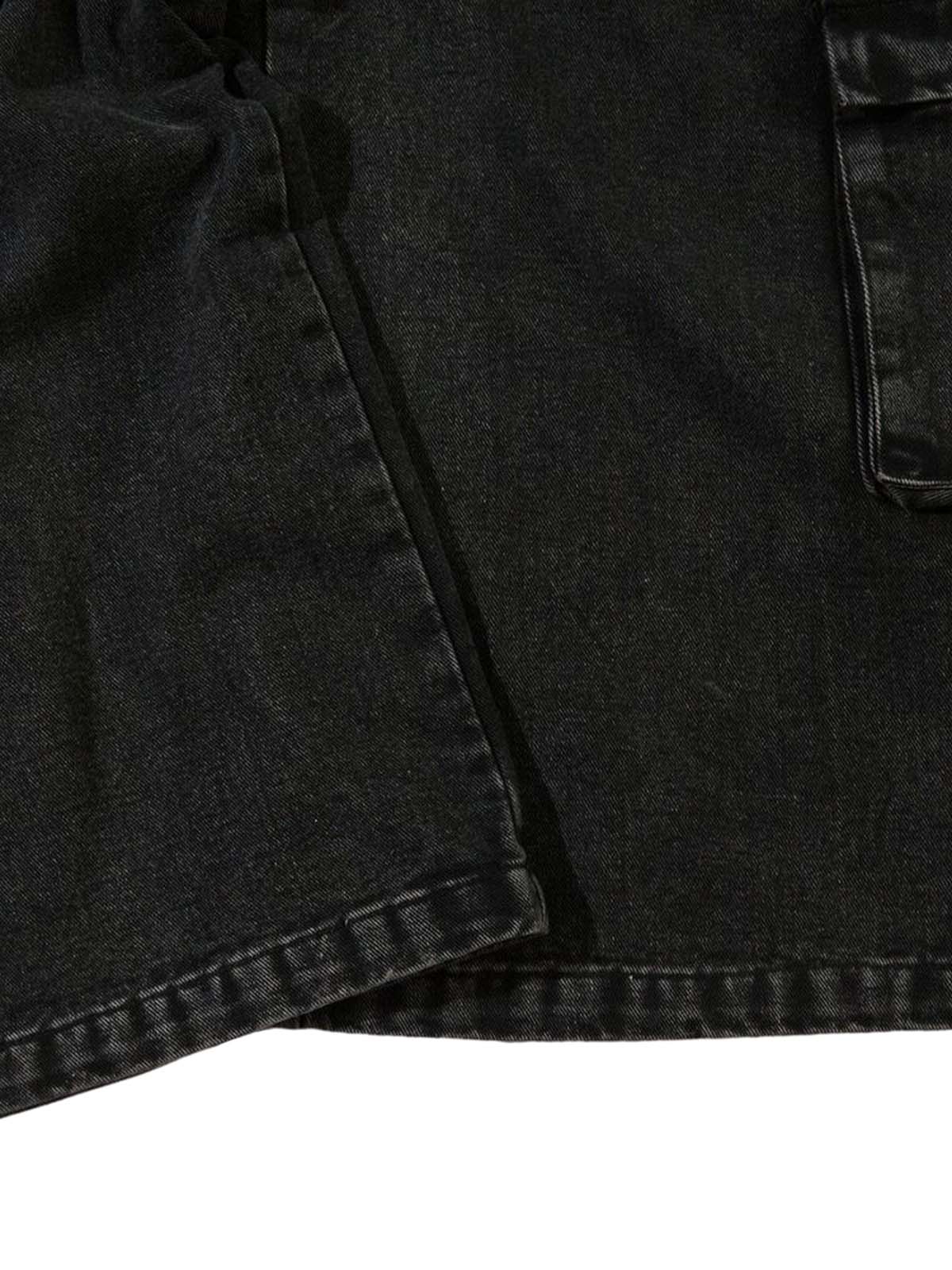 Grommet Design Multi-Pocket Cargo Jeans