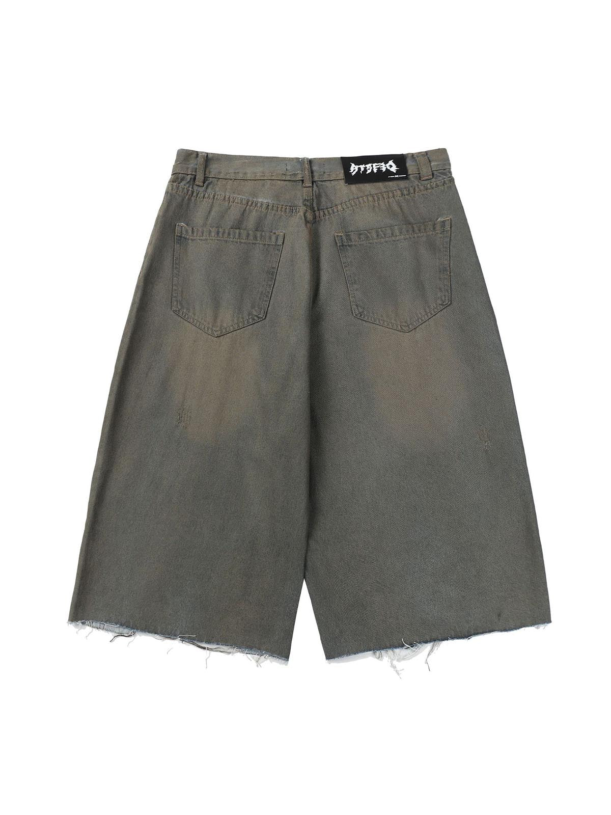 Ripped Dirty Dyed Stripped Jorts