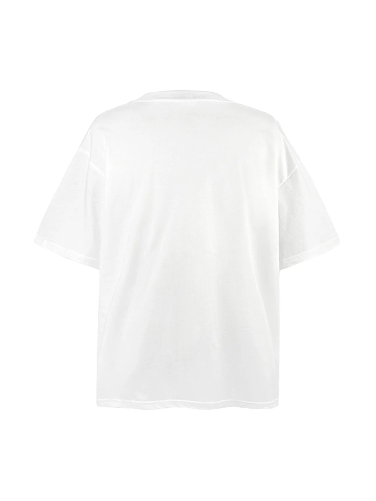 Patchwork Graphic Print Oversized Tee