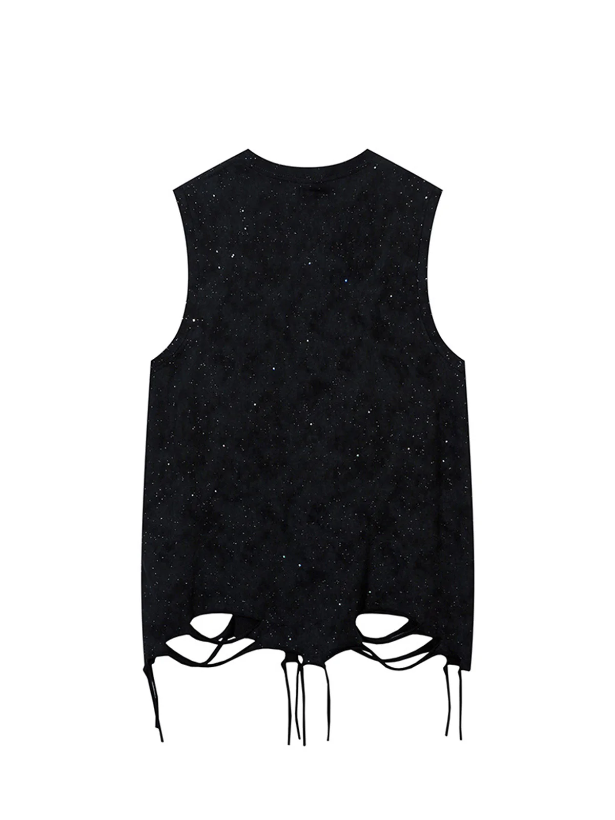 Street Chain Waistcoat Ripped Vest