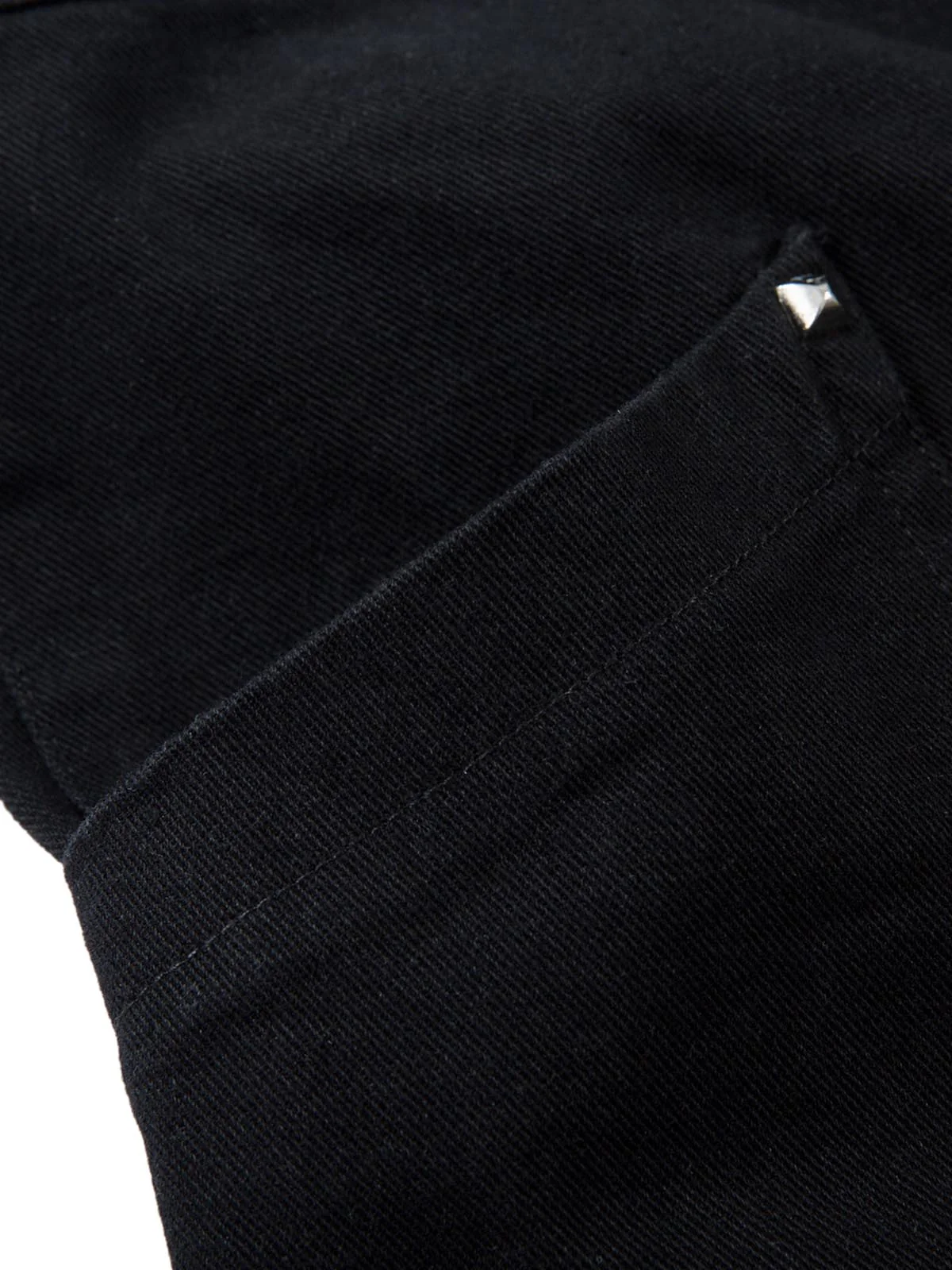 Deconstructed Split Rivet Cargo Jeans