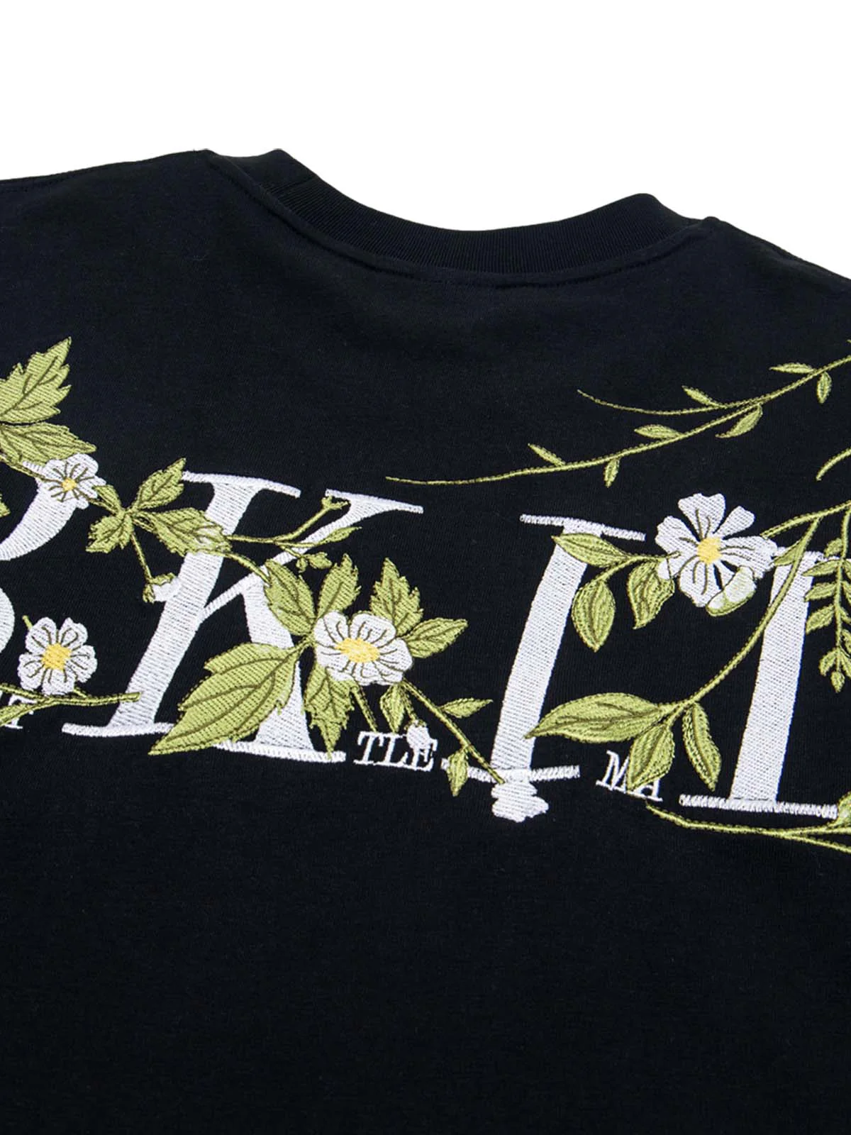 Floral Embroidered Oversized Short Sleeve T-Shirt