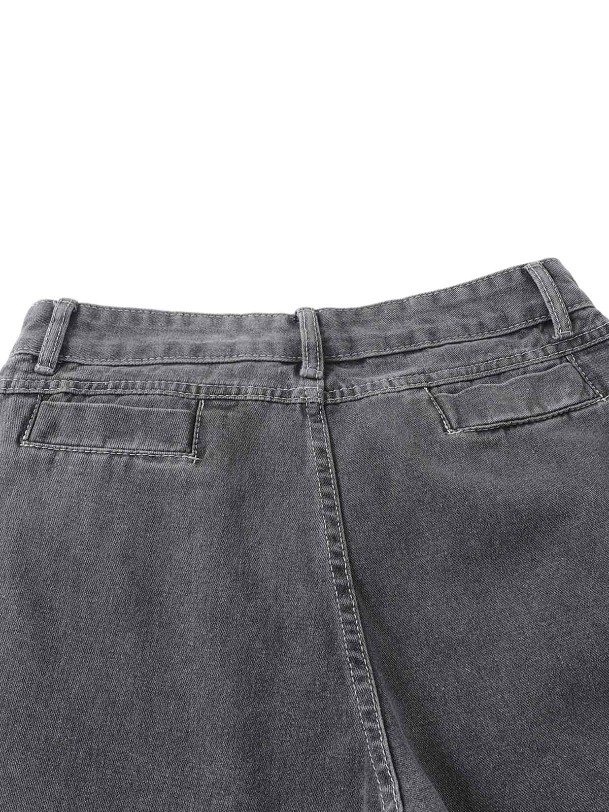 Washed Gradient Flared Jeans