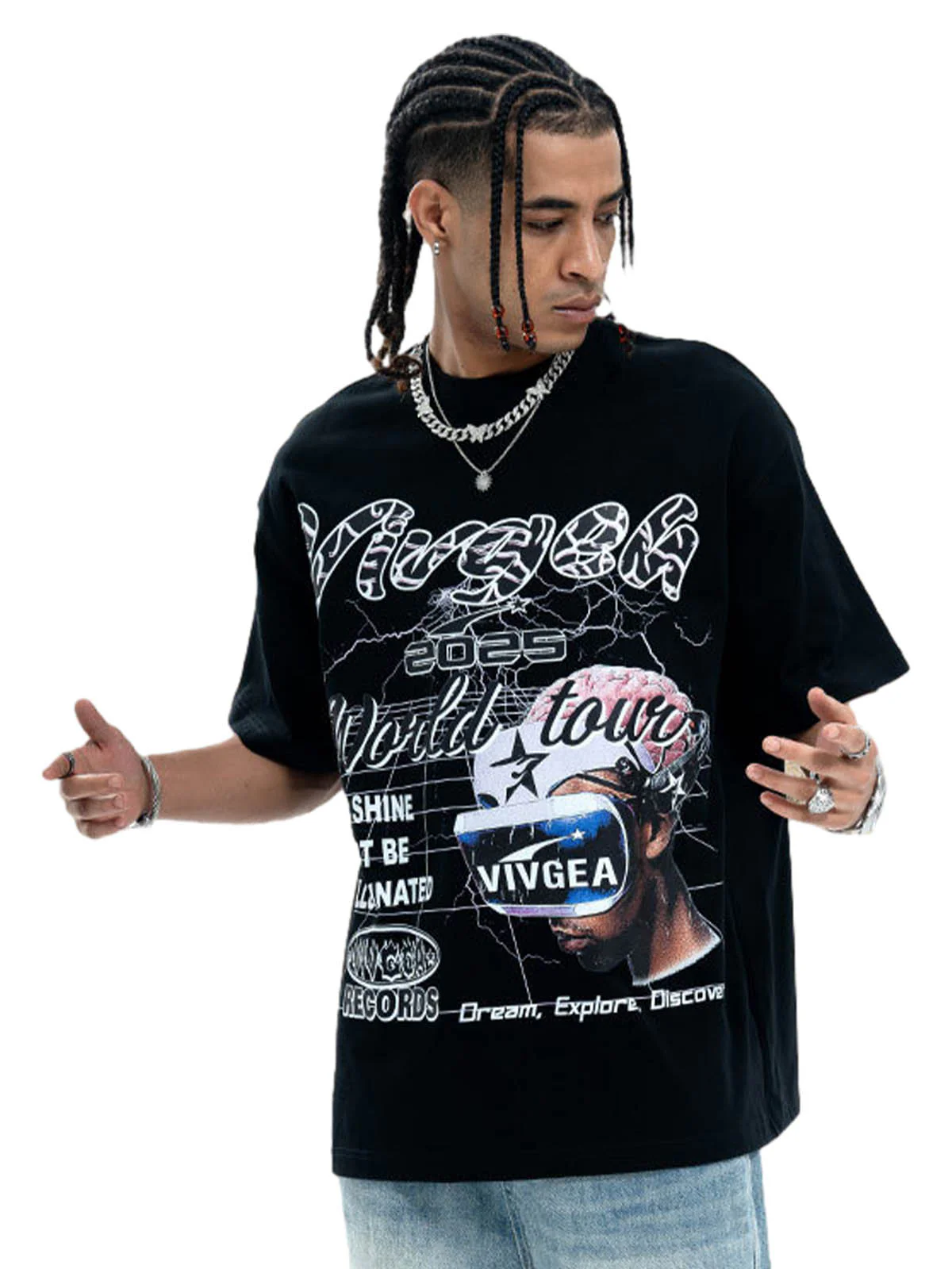 Retro Sci-Fi Graphic T-Shirt