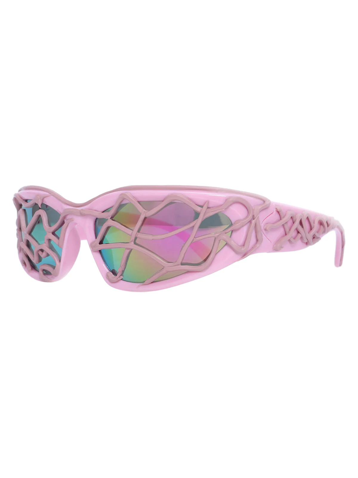 Futuristic Wavy Frame Sunglasses