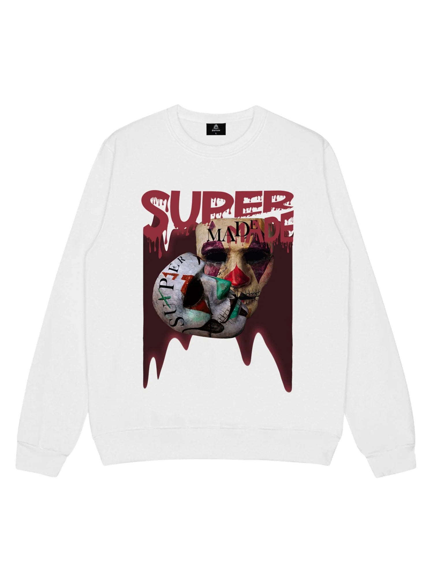 Thesupermade Logo Double Mask Printed Hoodie