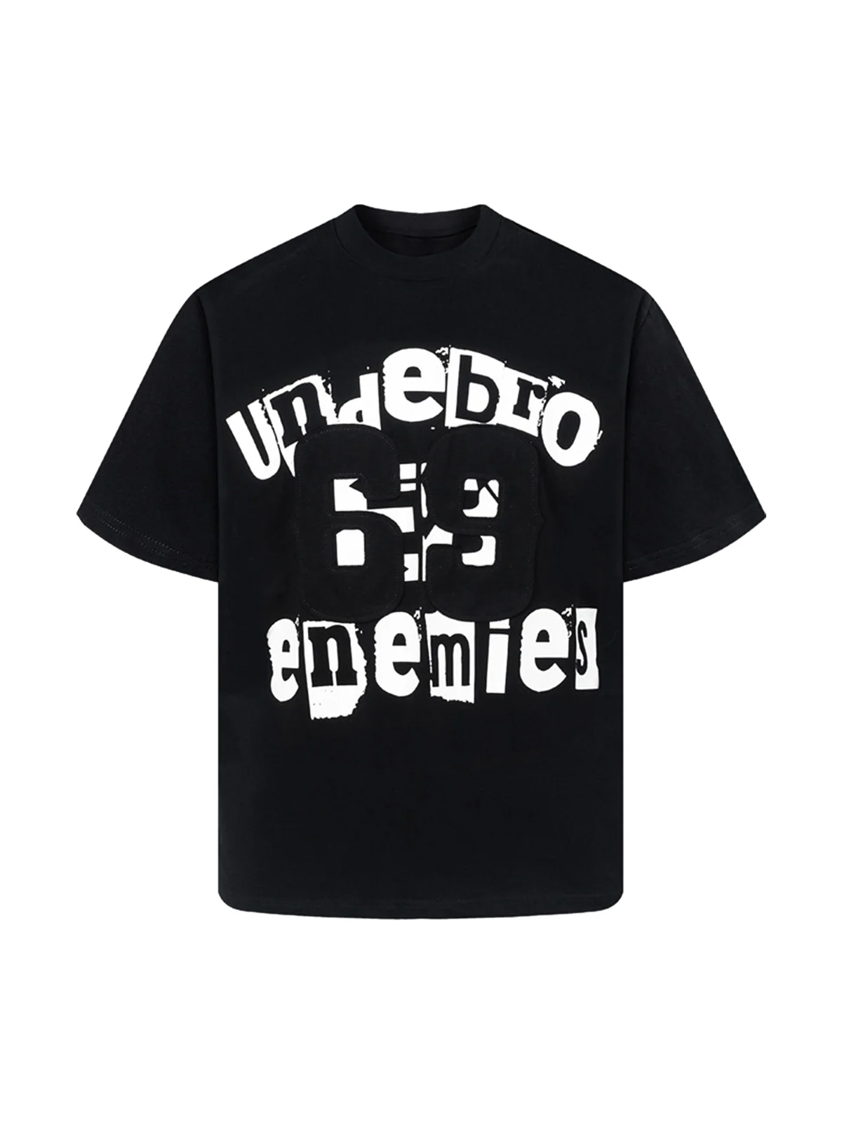 Graphic Patch Letter Print T-Shirt