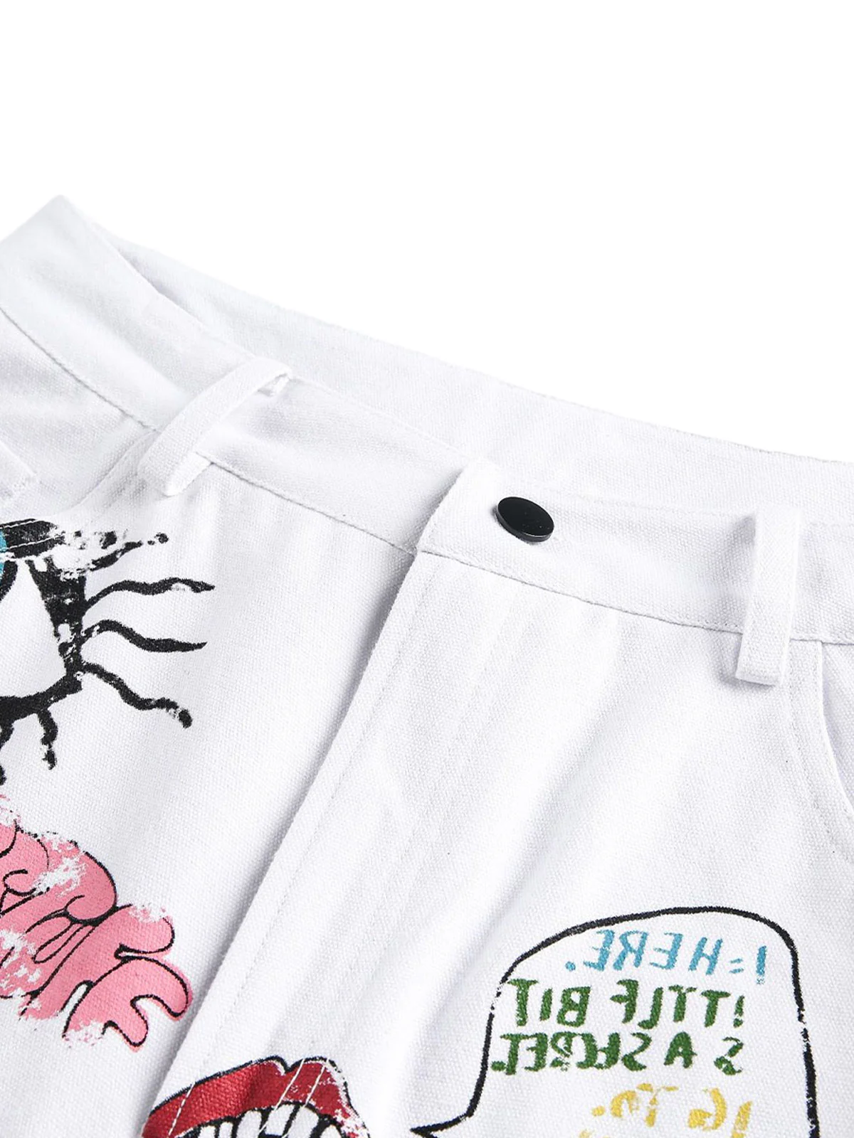 Graffiti Art Denim Shorts