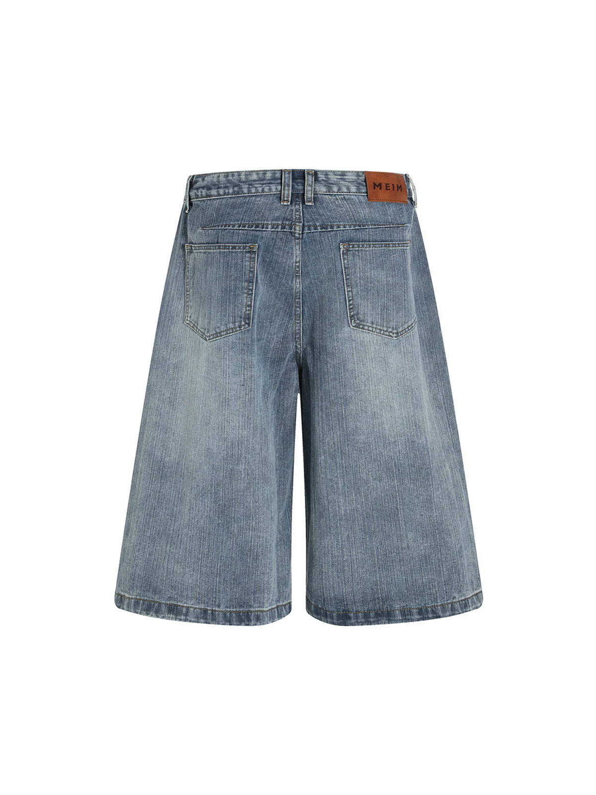 Embroidered Floral Culottes Denim Jorts