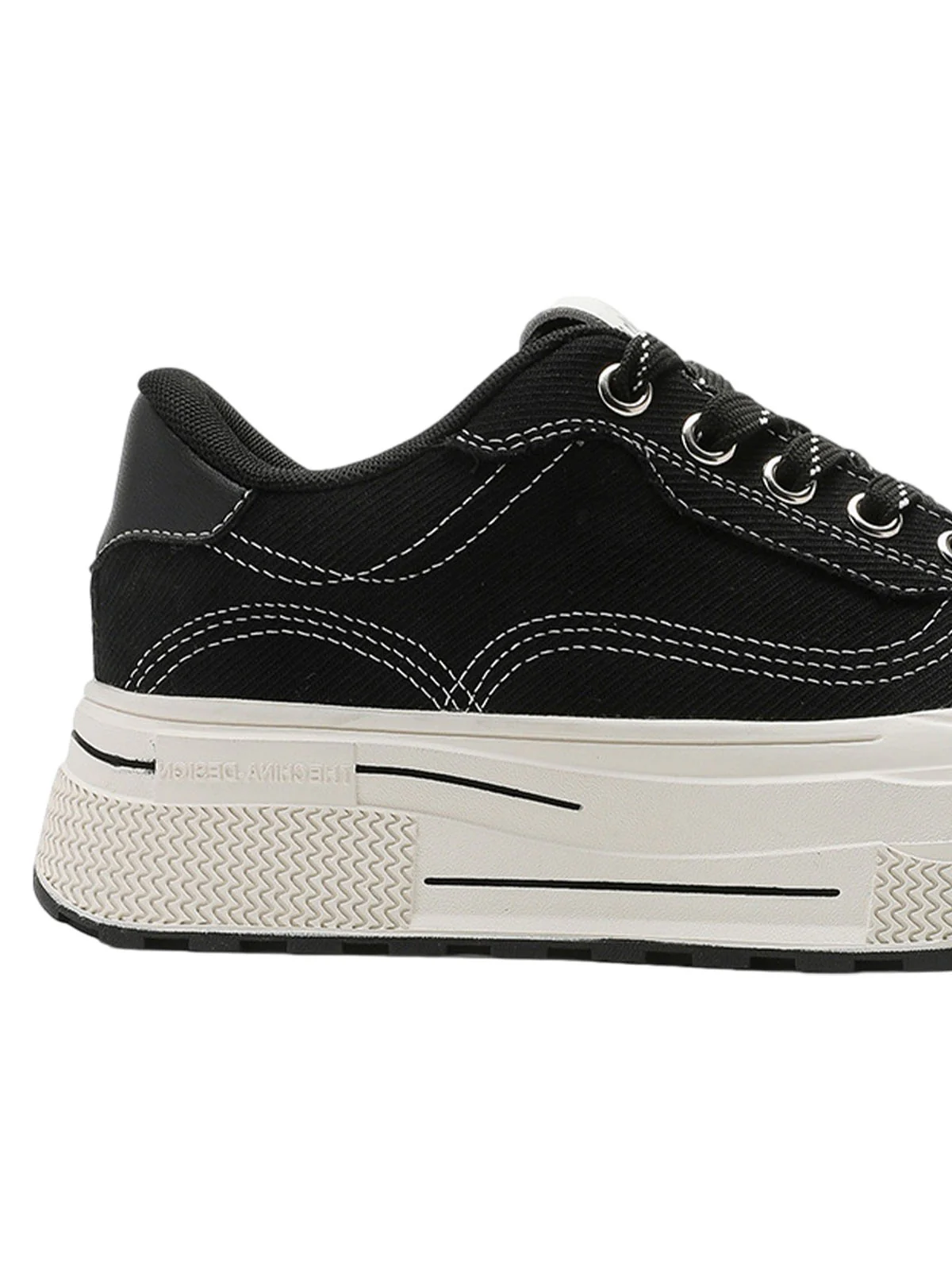 Contrast Color Derivative Casual Canvas Shoes