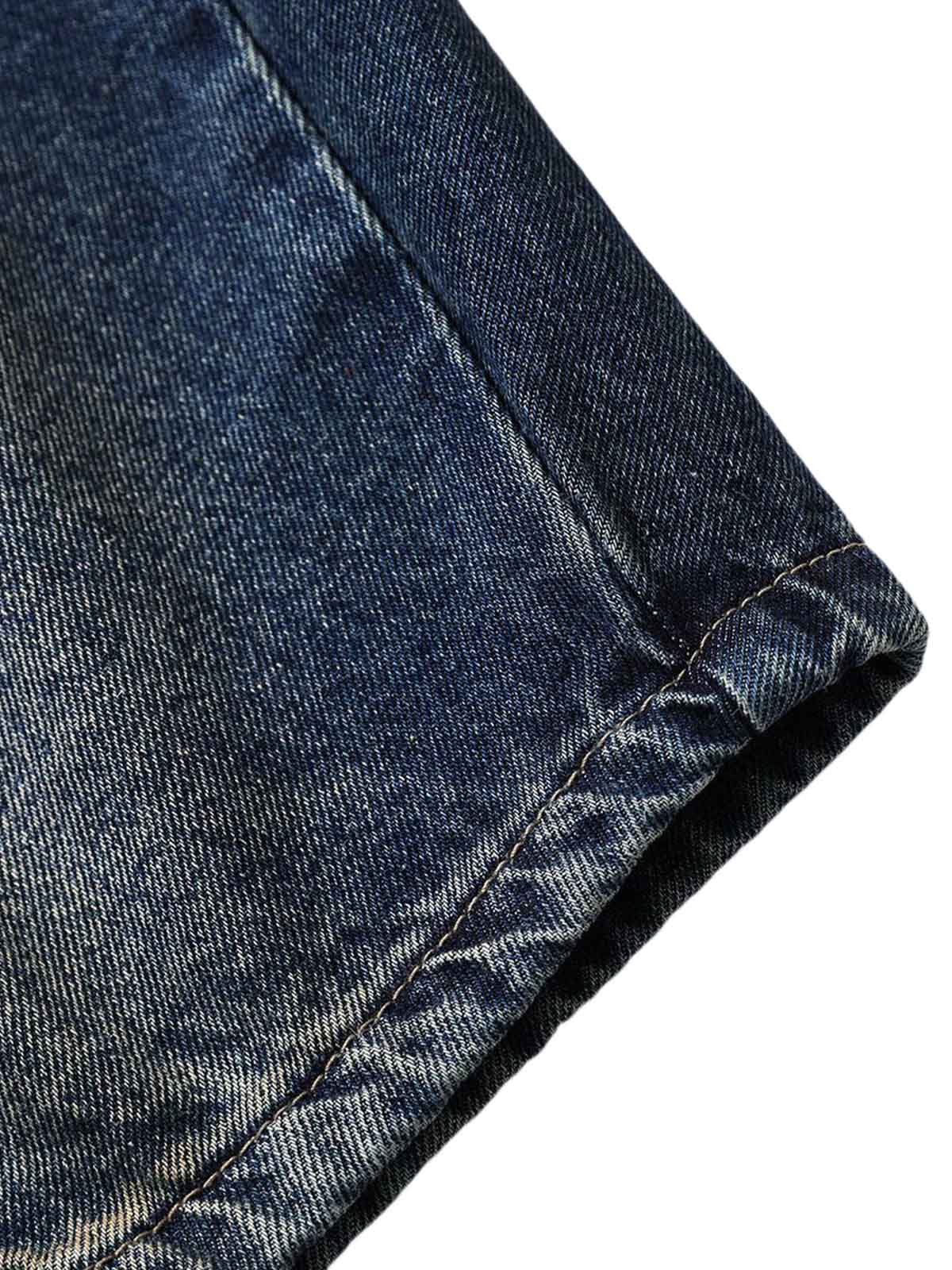 Heavy Washed Workwear Baggy Barrel Jeans - 2337